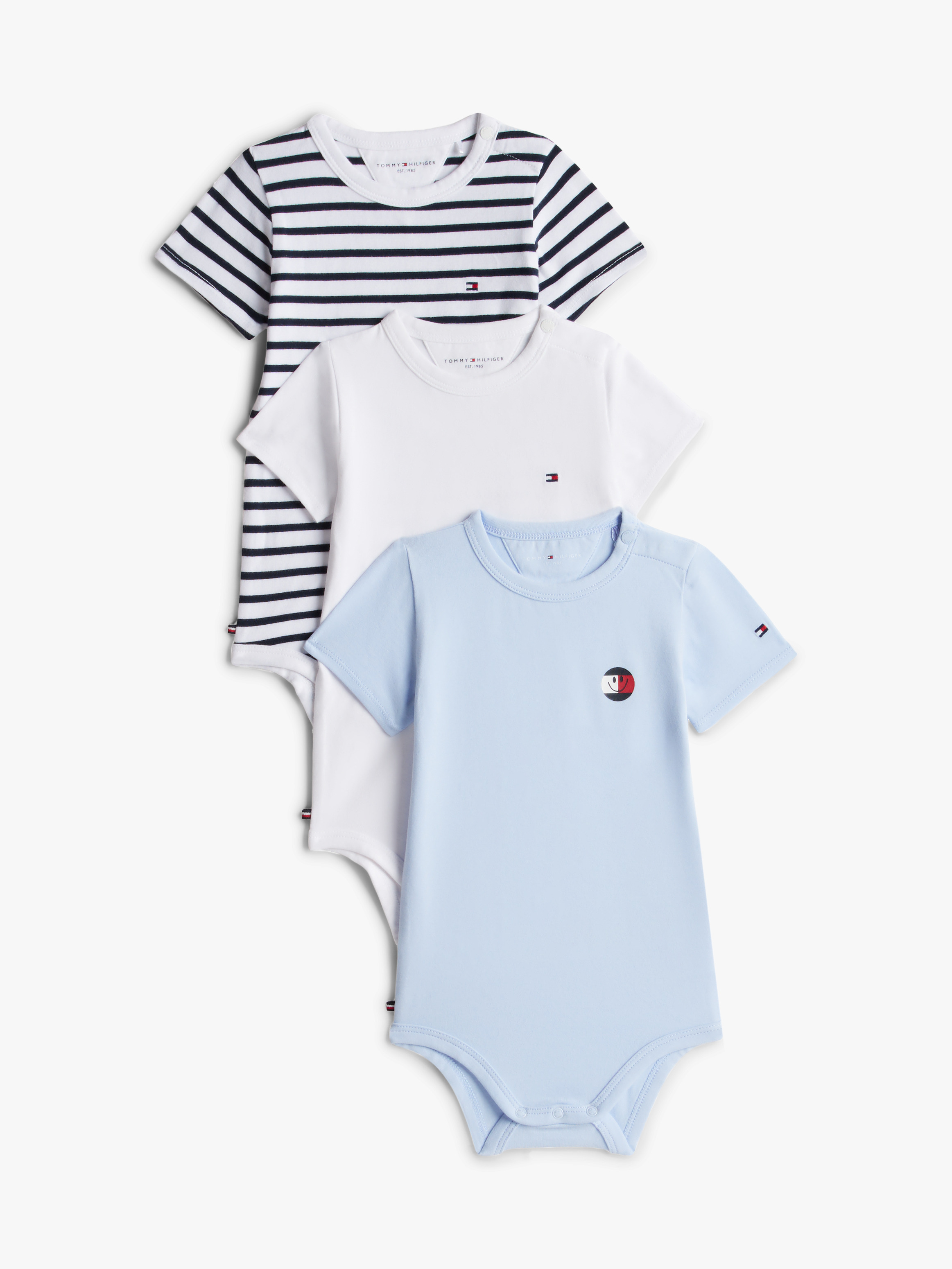 3-Pack Heart Smiley Bodysuits Gift Box