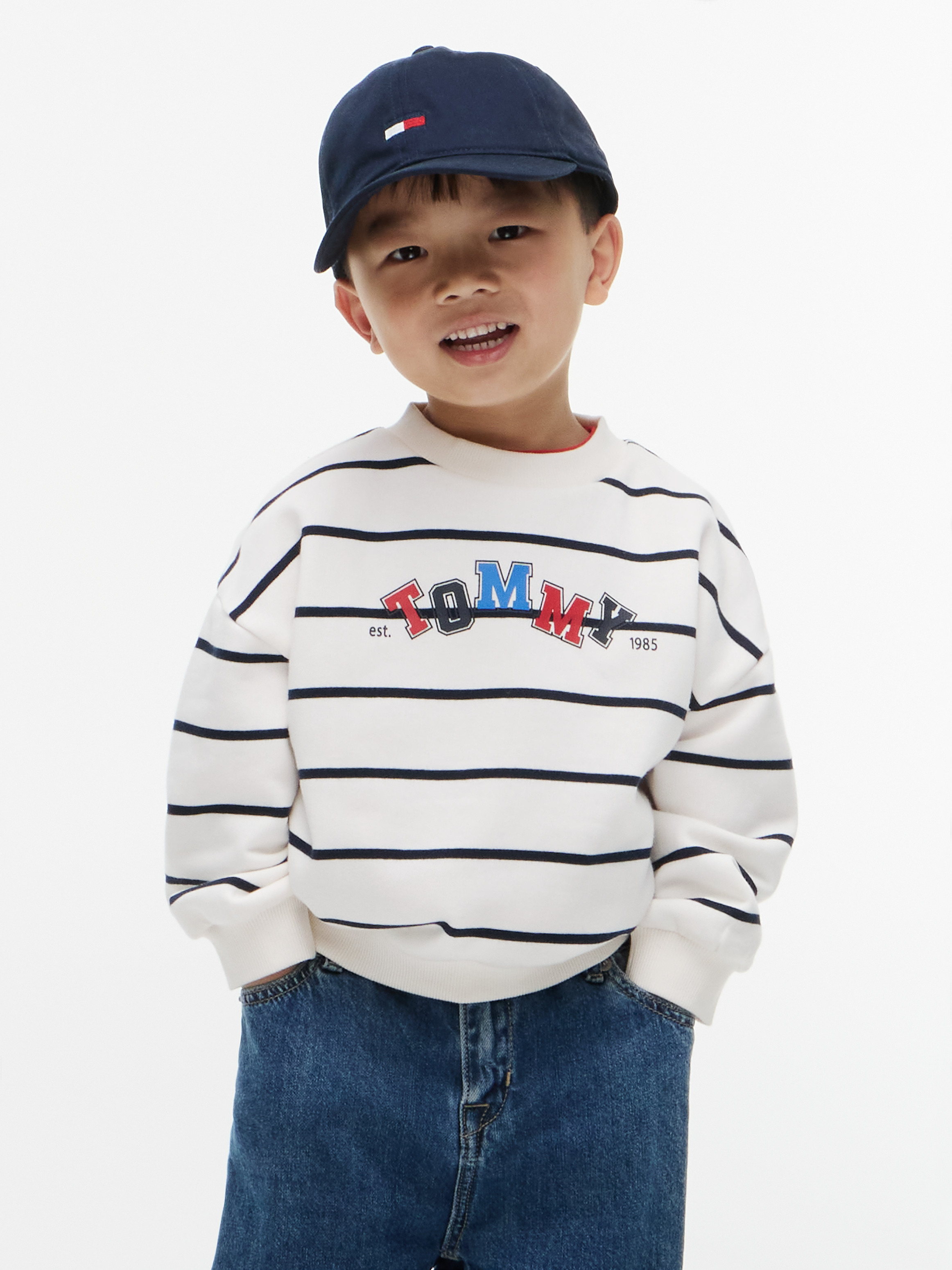 Terry Crew Neck Sweatshirt — OFF WHITE