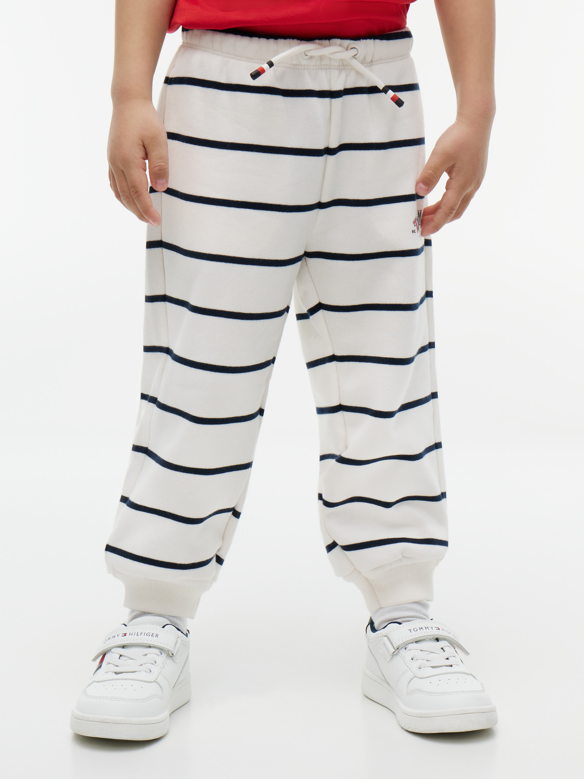 Logo Cuffed Joggers — OFF WHITE