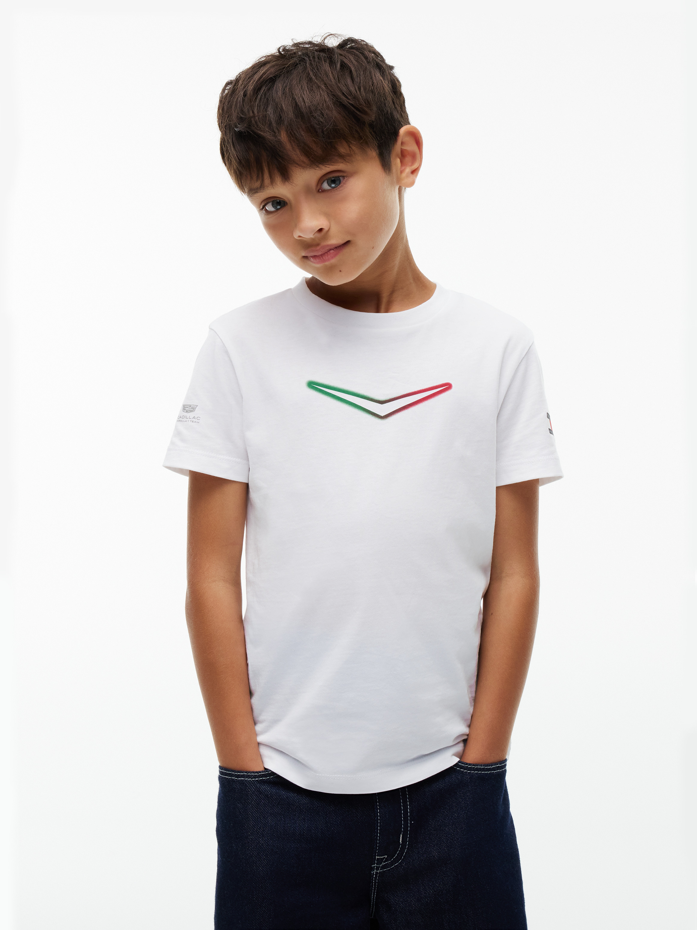 TH x Cadillac Formula 1® Team Chevron Logo T-Shirt — White