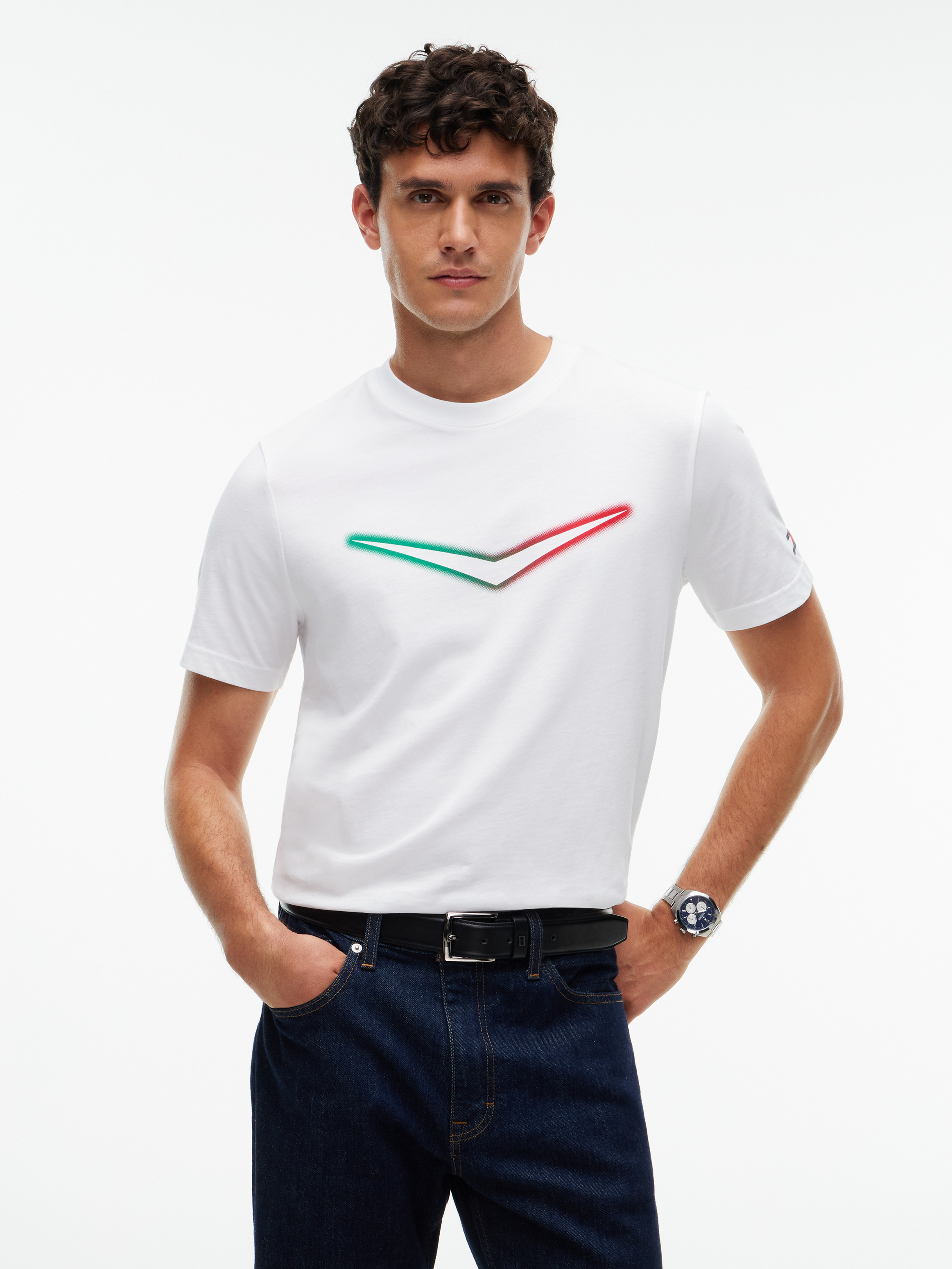 TH x Cadillac Formula 1® Team Chevron Logo T-Shirt — White