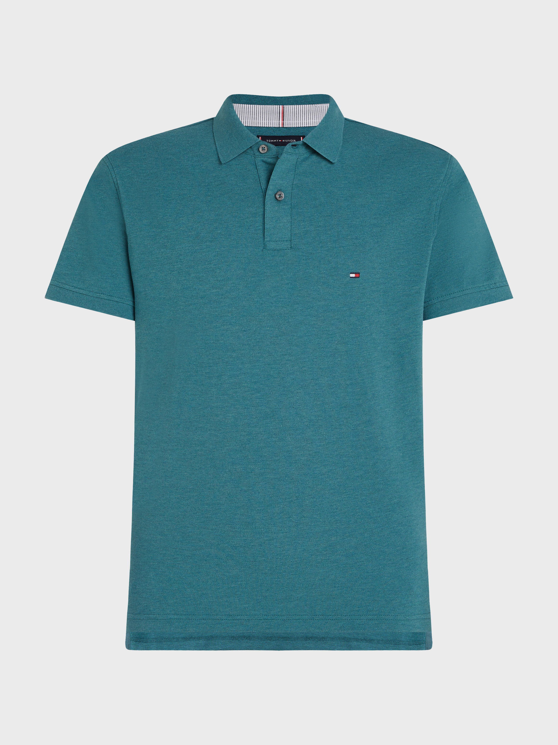 1985 Regular Fit Pique Polo Shirt — TEAL