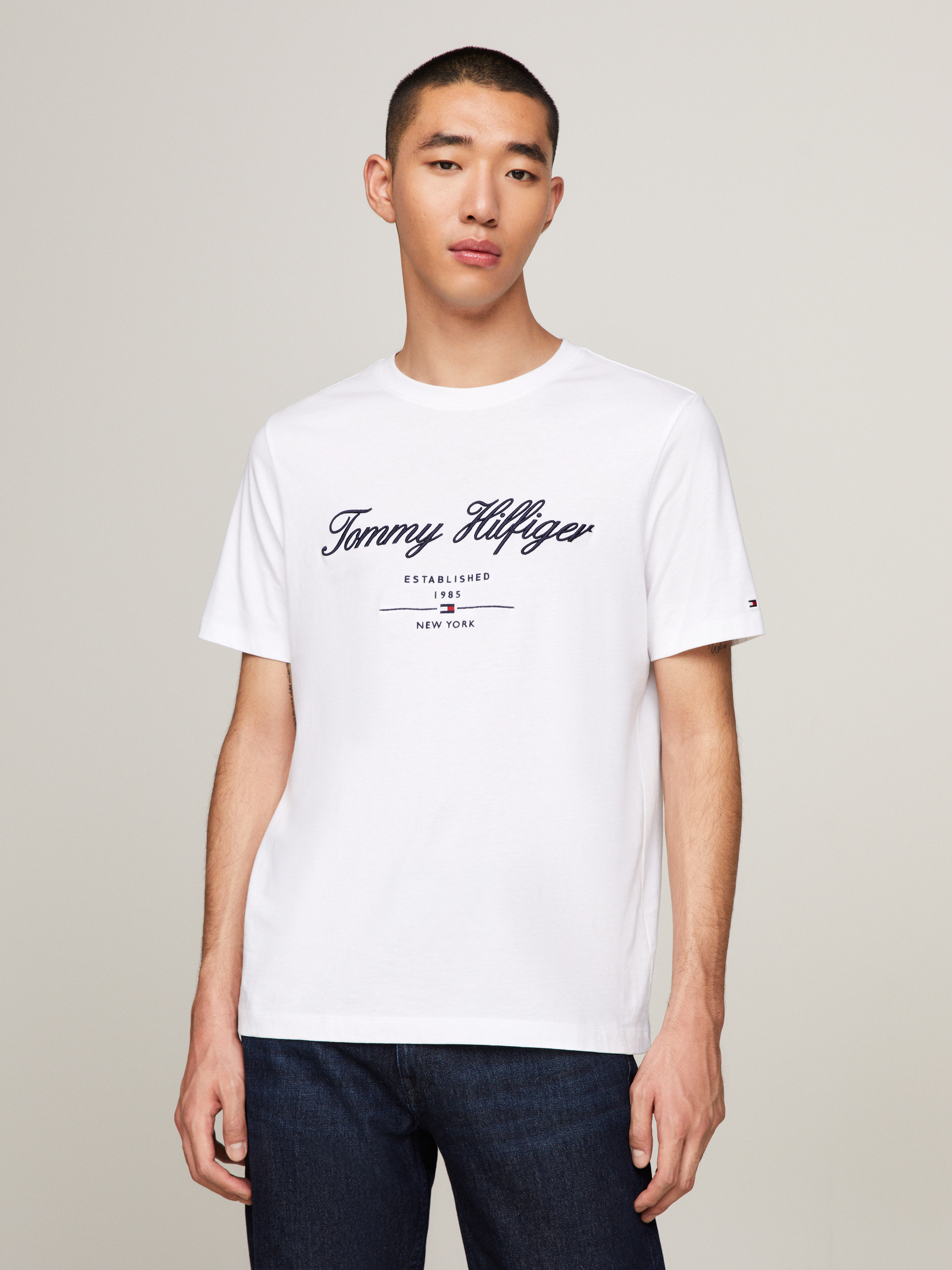 Script Logo Crew Neck T-Shirt