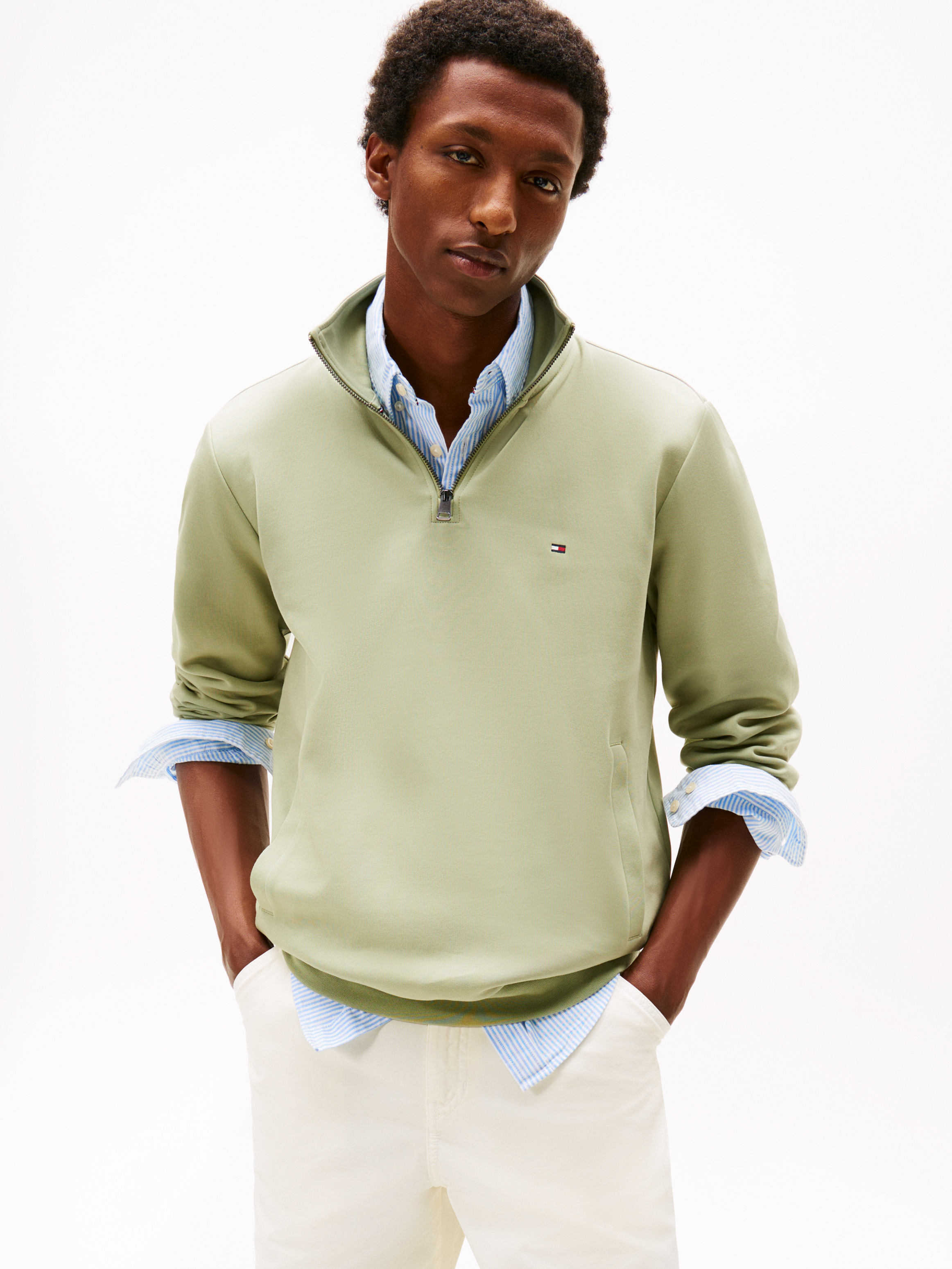 Quarter-Zip Intechno Knit Sweatshirt
