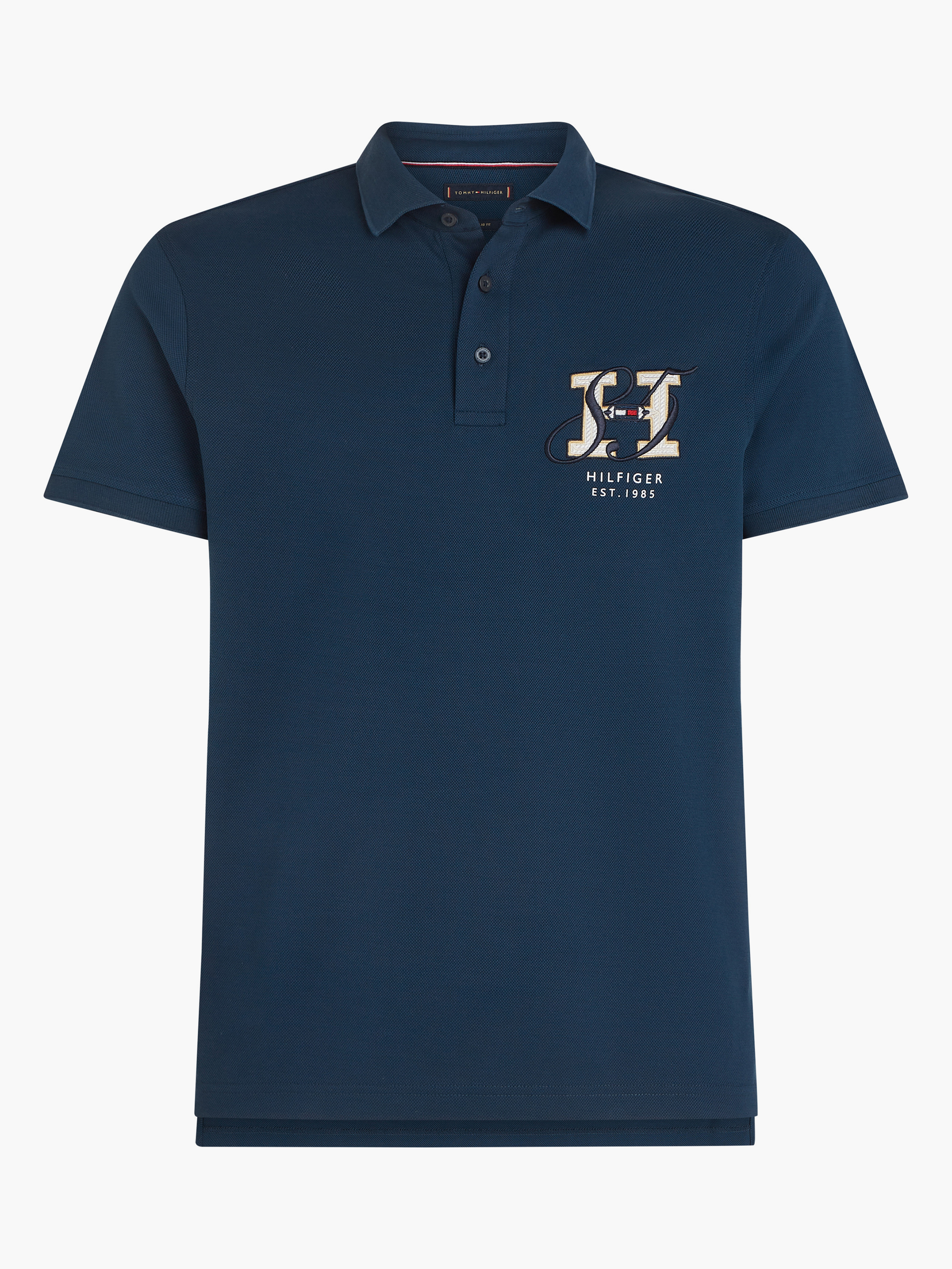 Regular Fit Diwali Pique Polo T-Shirt — NAVY