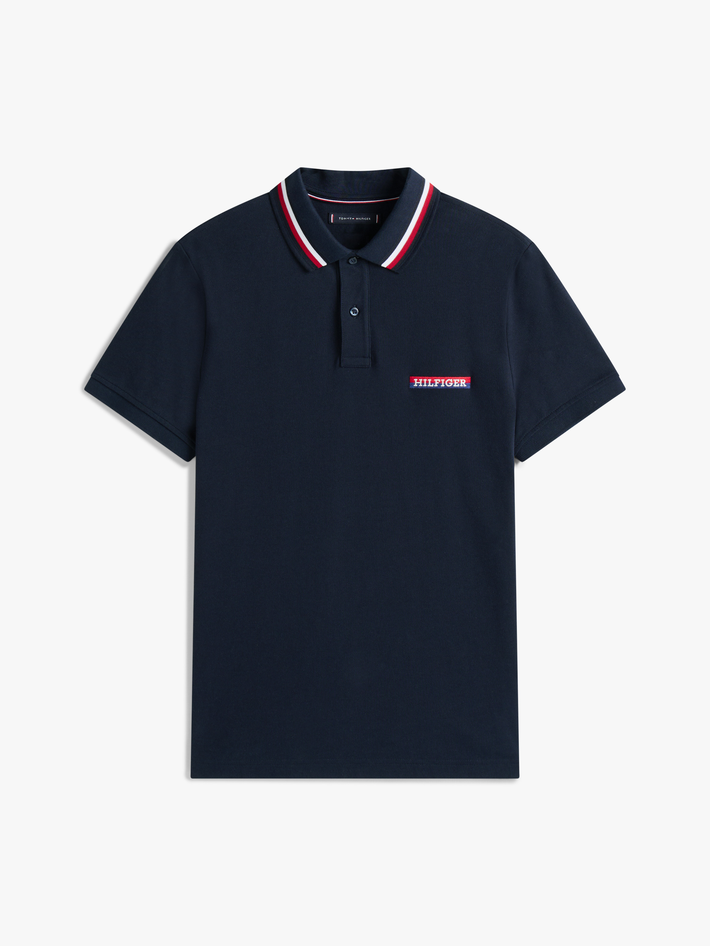 Americana Tipped Short Sleeve Polo T-Shirt