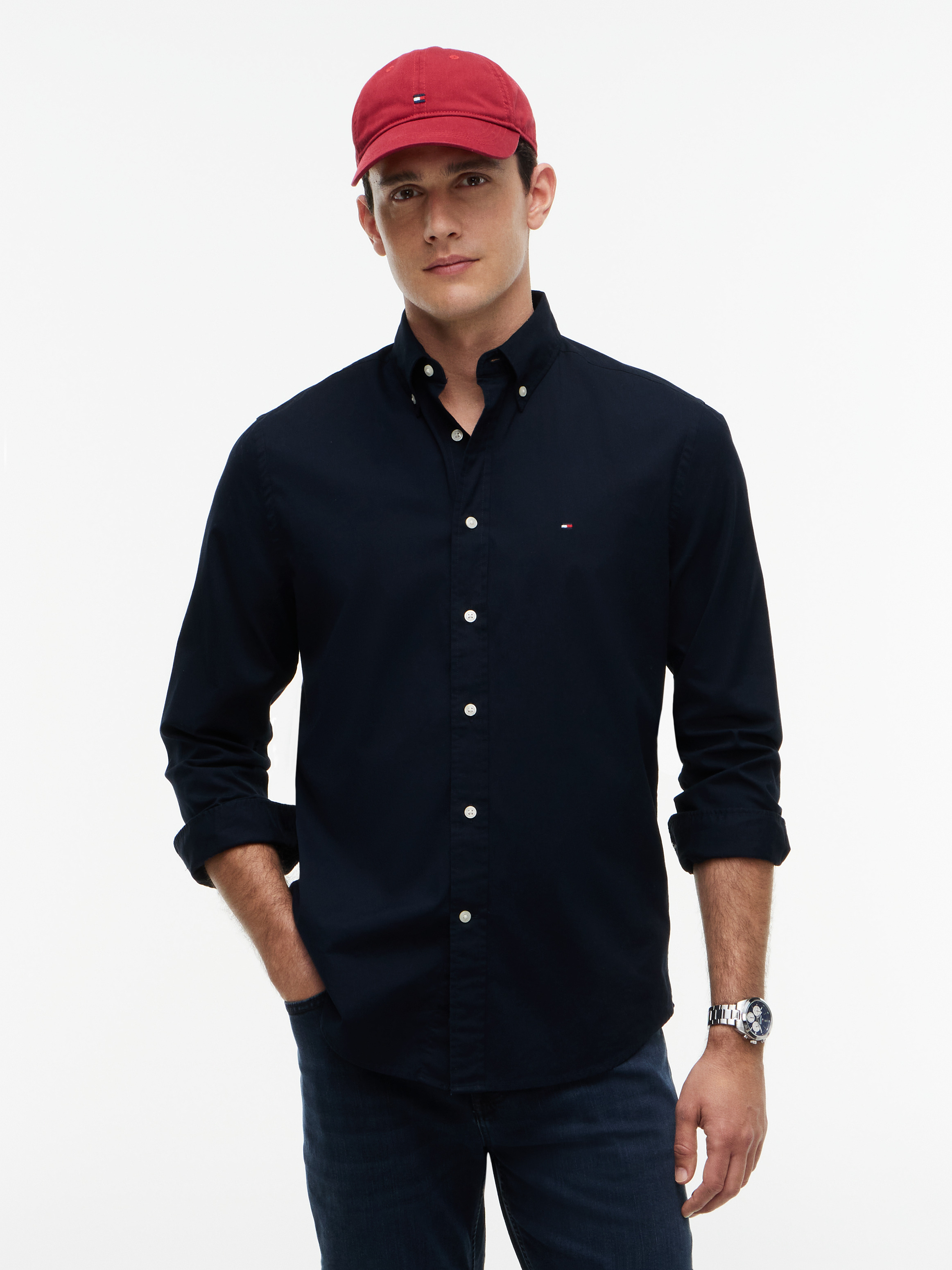 TH Flex Regular Fit Poplin Shirt