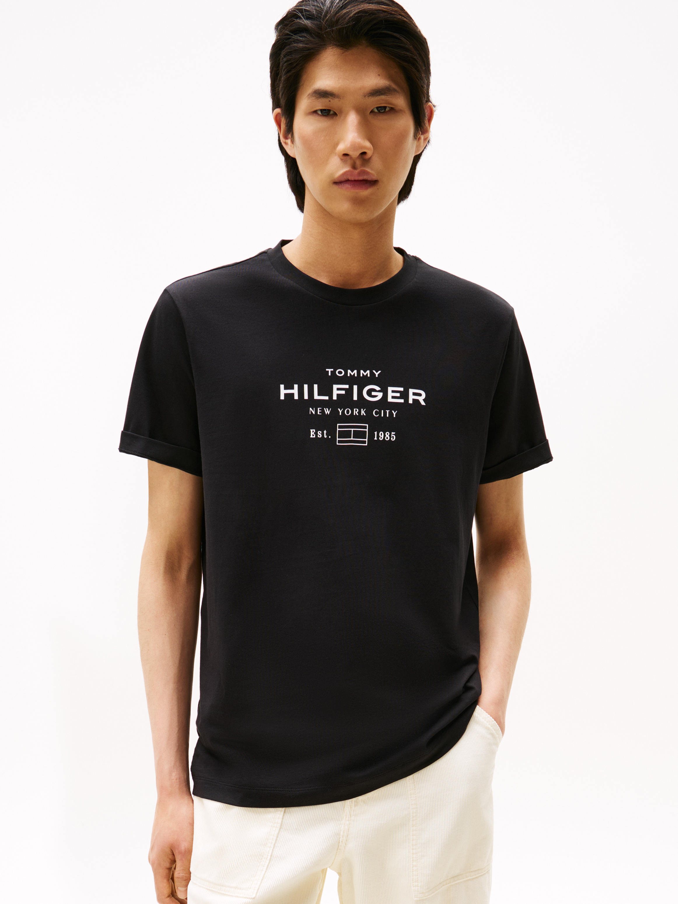 Graphic Logo Crew Neck T-Shirt — BLACK