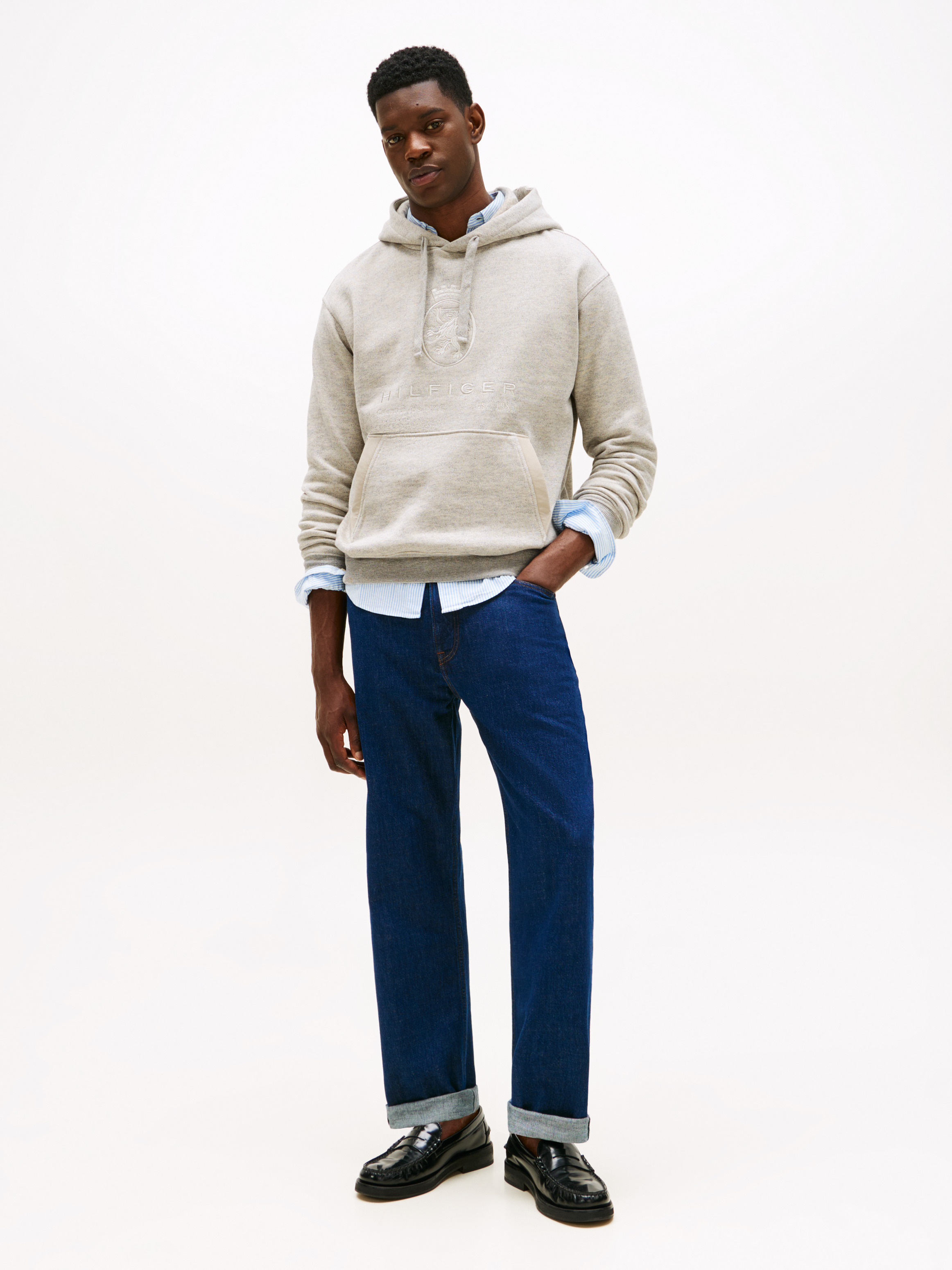 Varsity Crest Relaxed Fleece Hoody