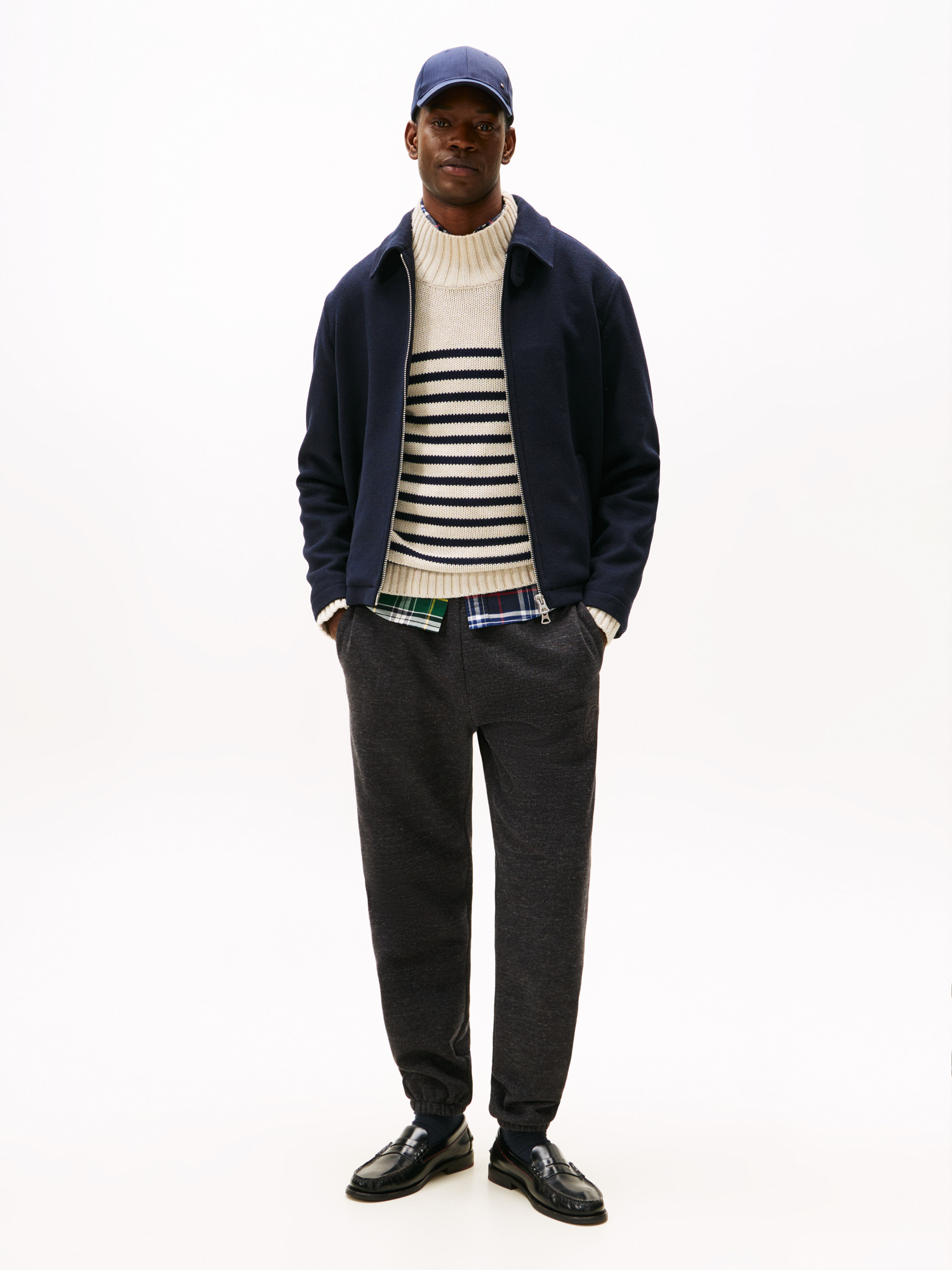 Varsity Crest Embroidery Relaxed Joggers