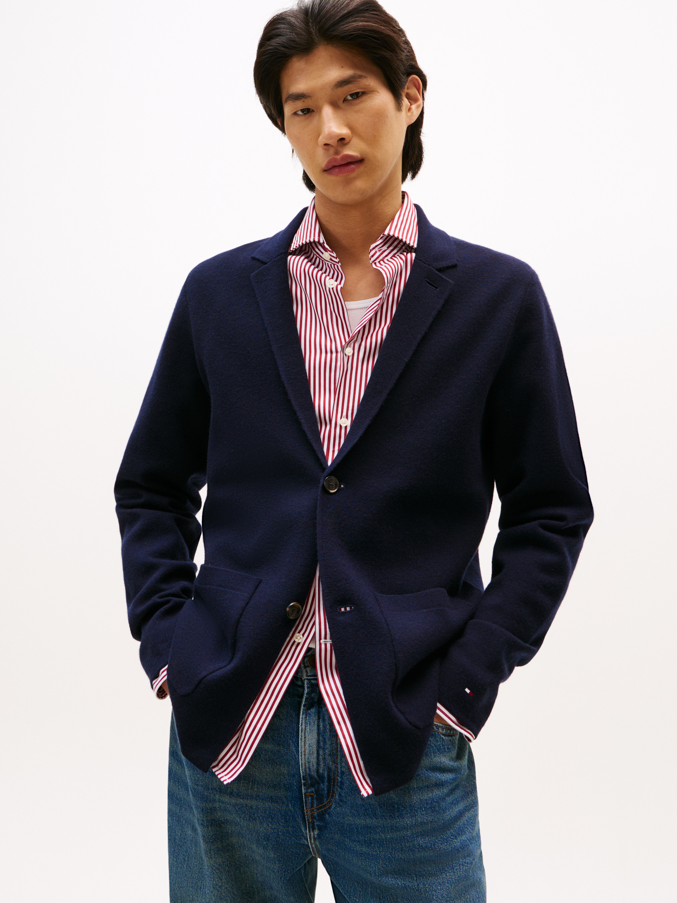 Smart Casual Wool Blend Cardigan
