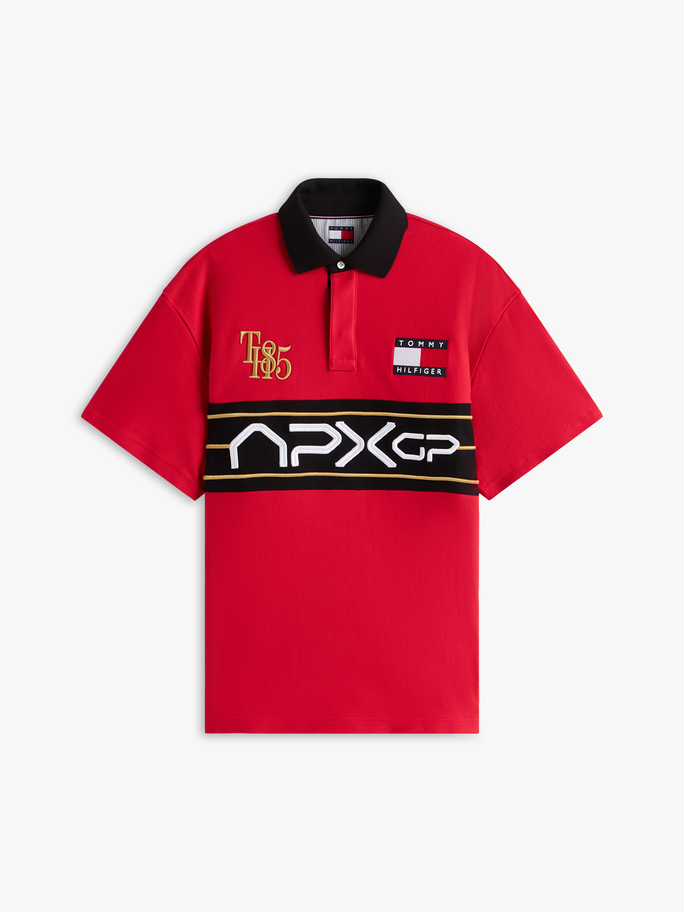 F1 Movie Race Day Graphic Polo T-Shirt — RED