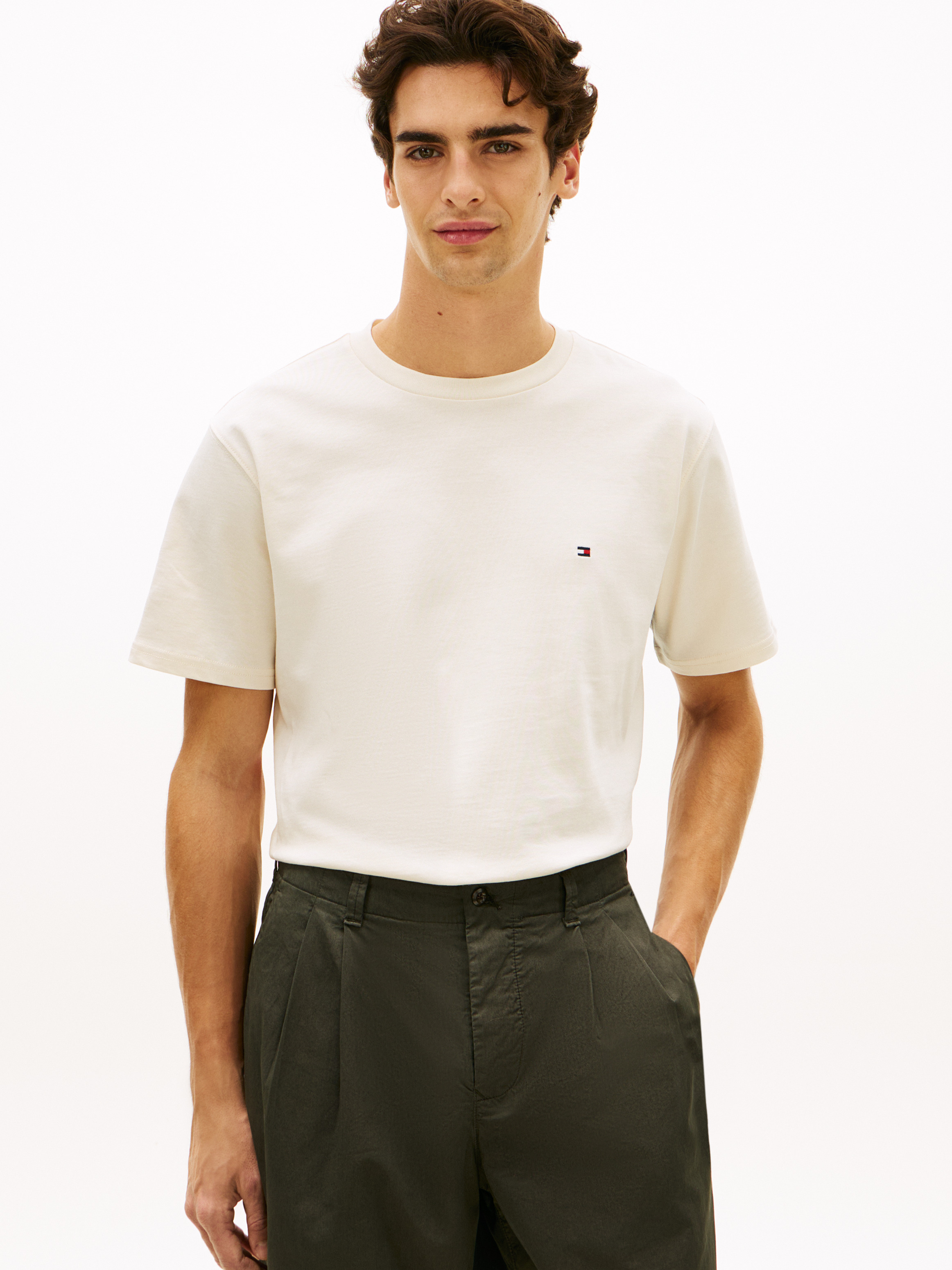 Flag Embroidery Jersey Relaxed T-Shirt