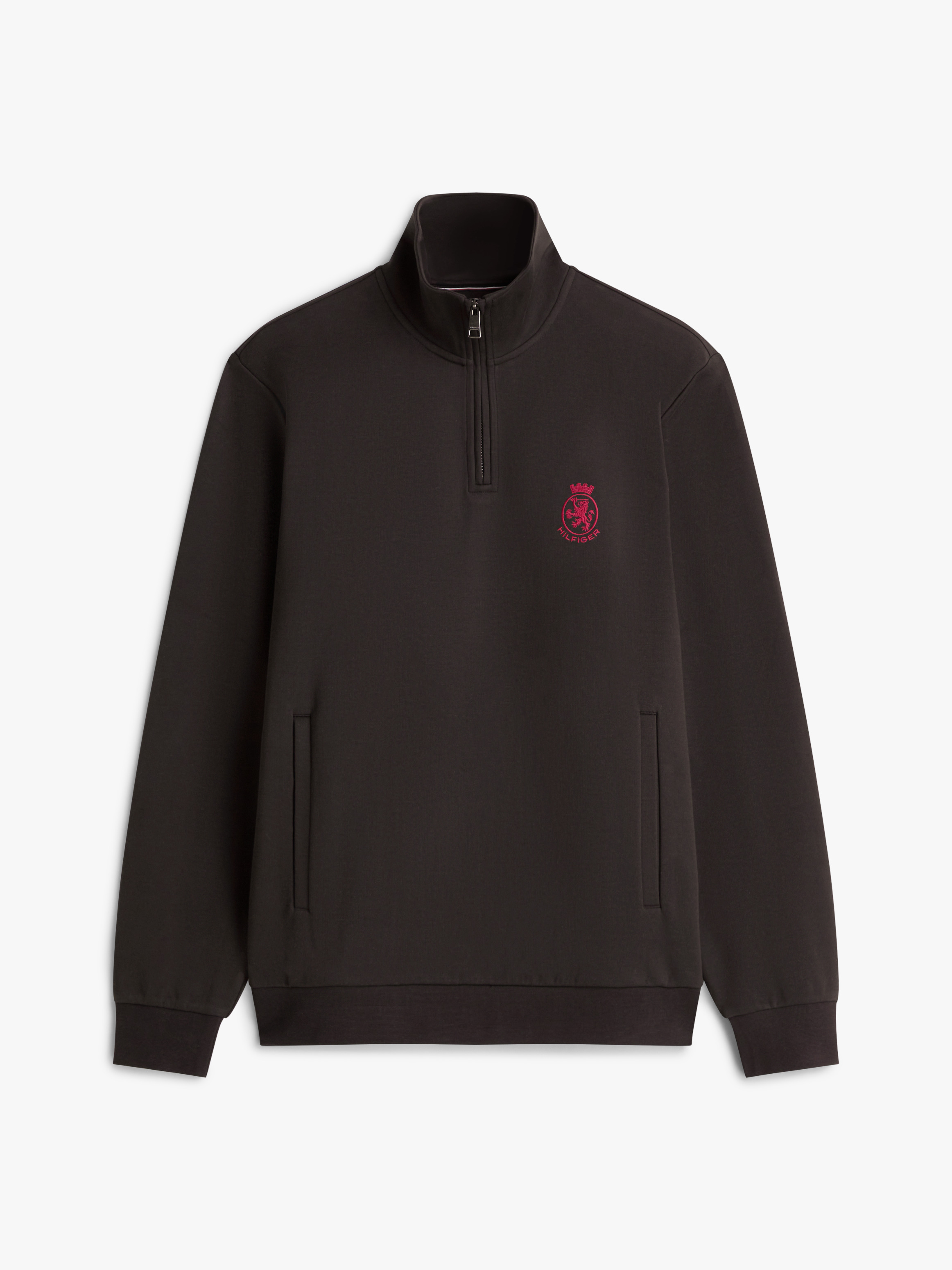 TH Crest Embroidery Quarter-Zip Jumper