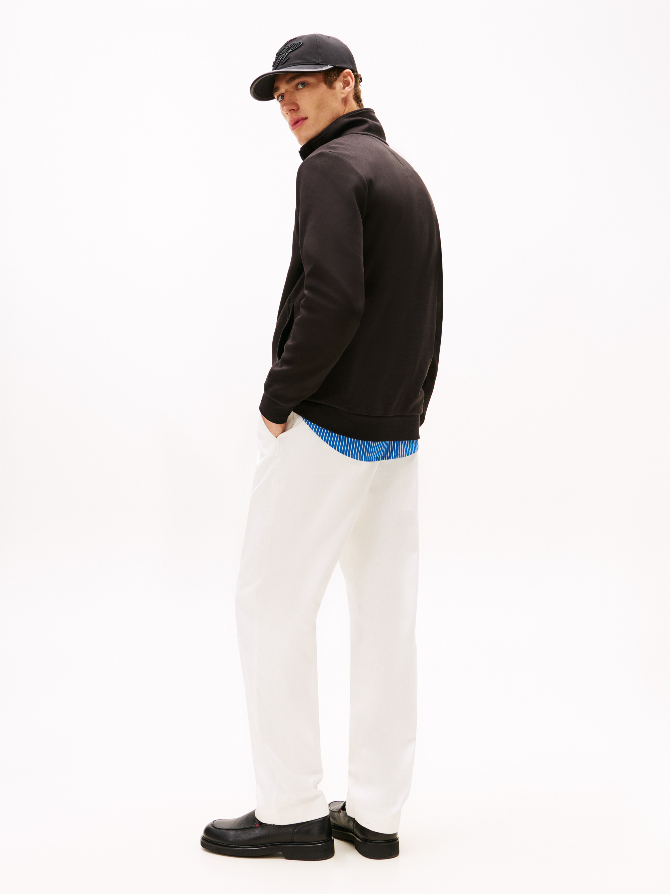TH Crest Embroidery Quarter-Zip Jumper