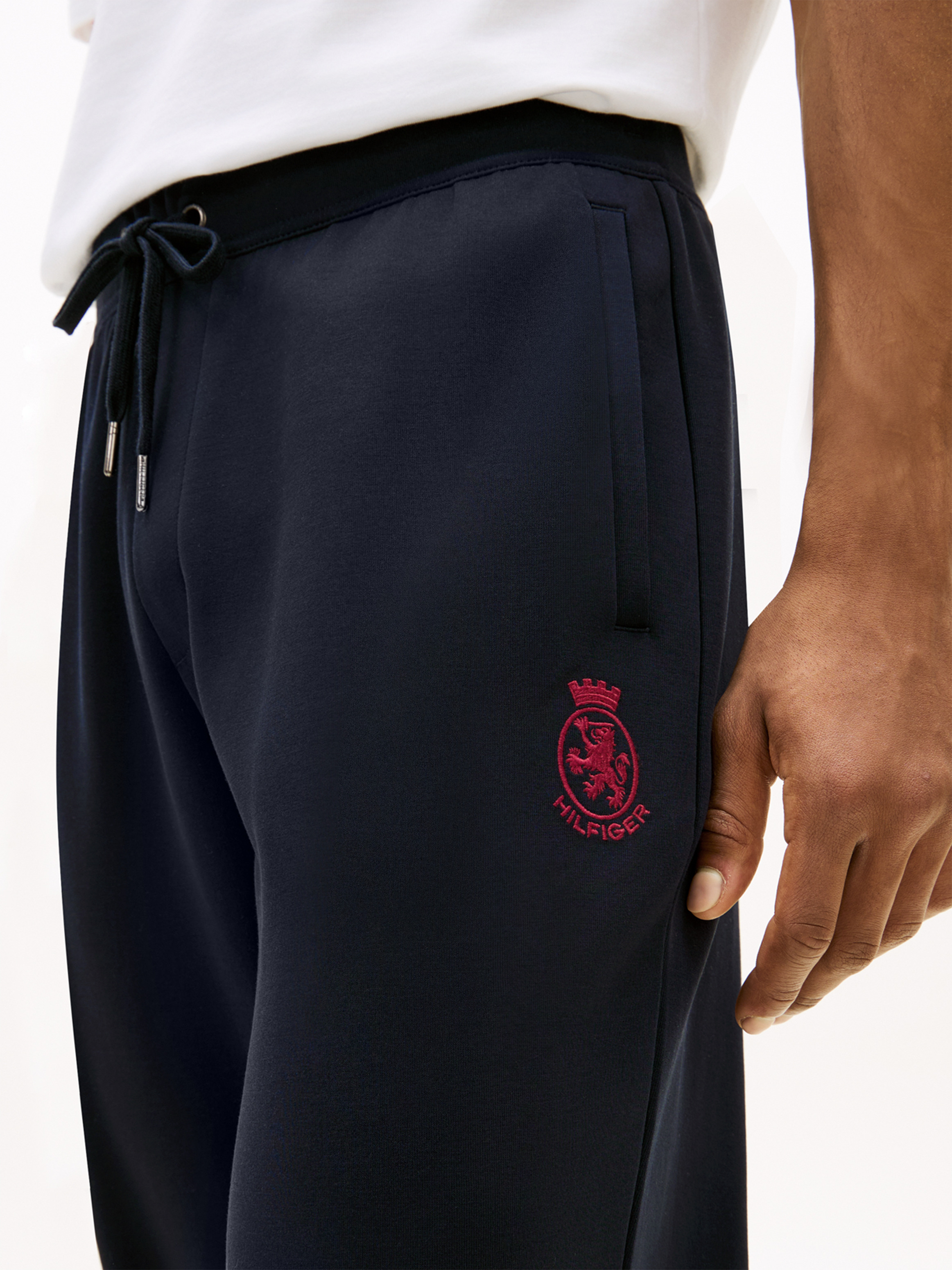 TH Crest Embroidery Cuffed Leg Joggers
