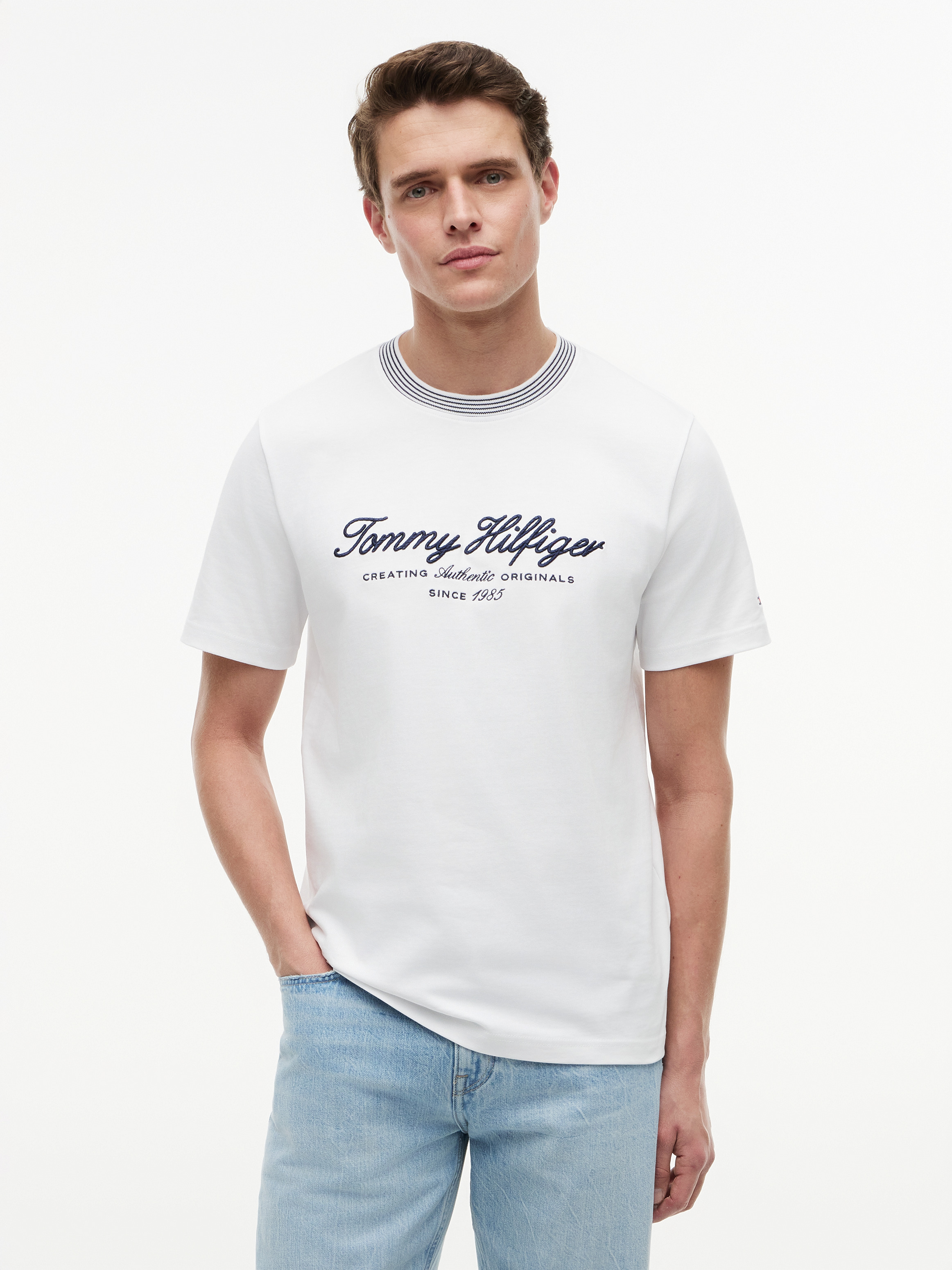 Tipped Collar Jersey T-Shirt