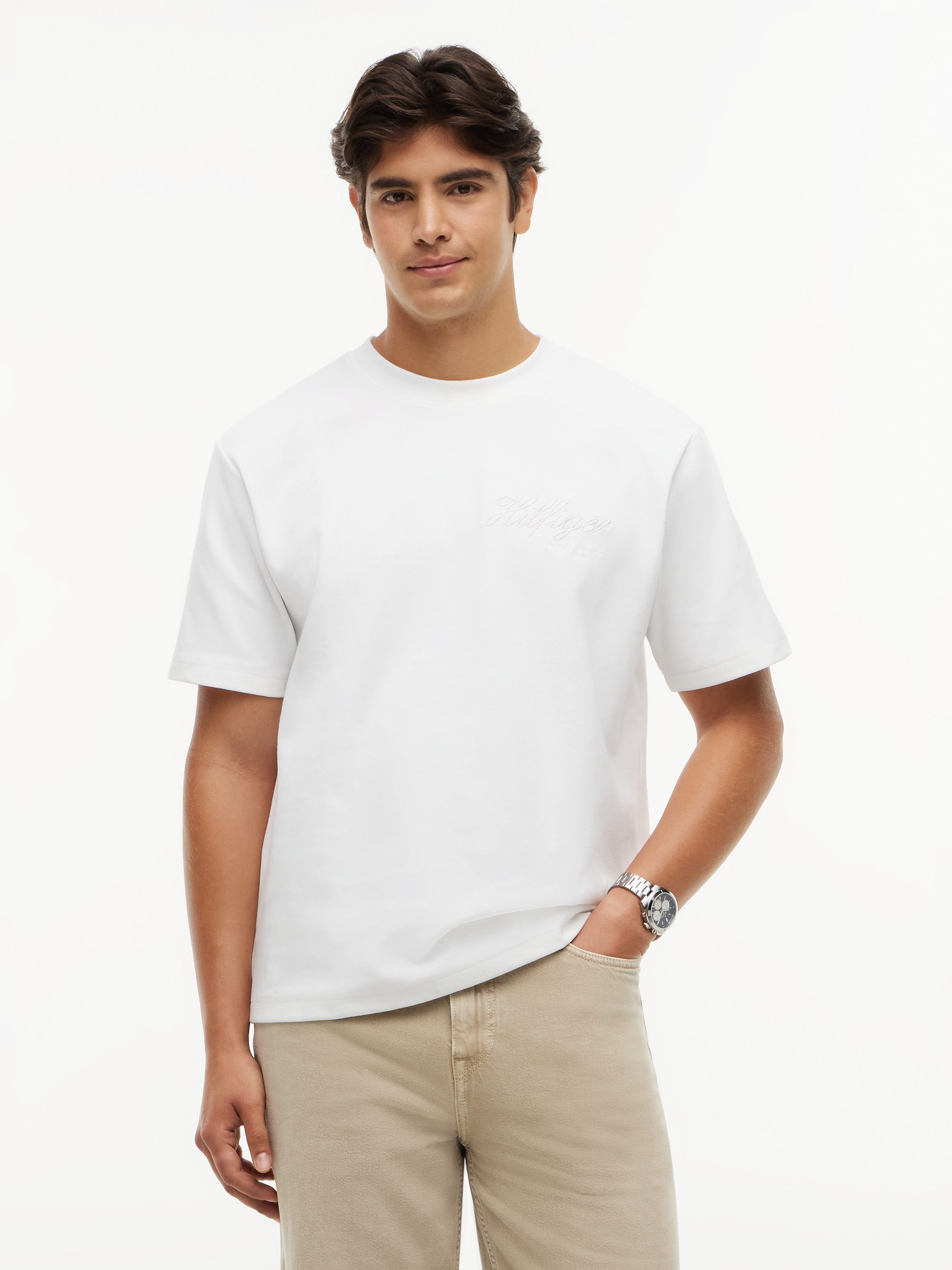 Jacquard Rope Logo Relaxed T-Shirt