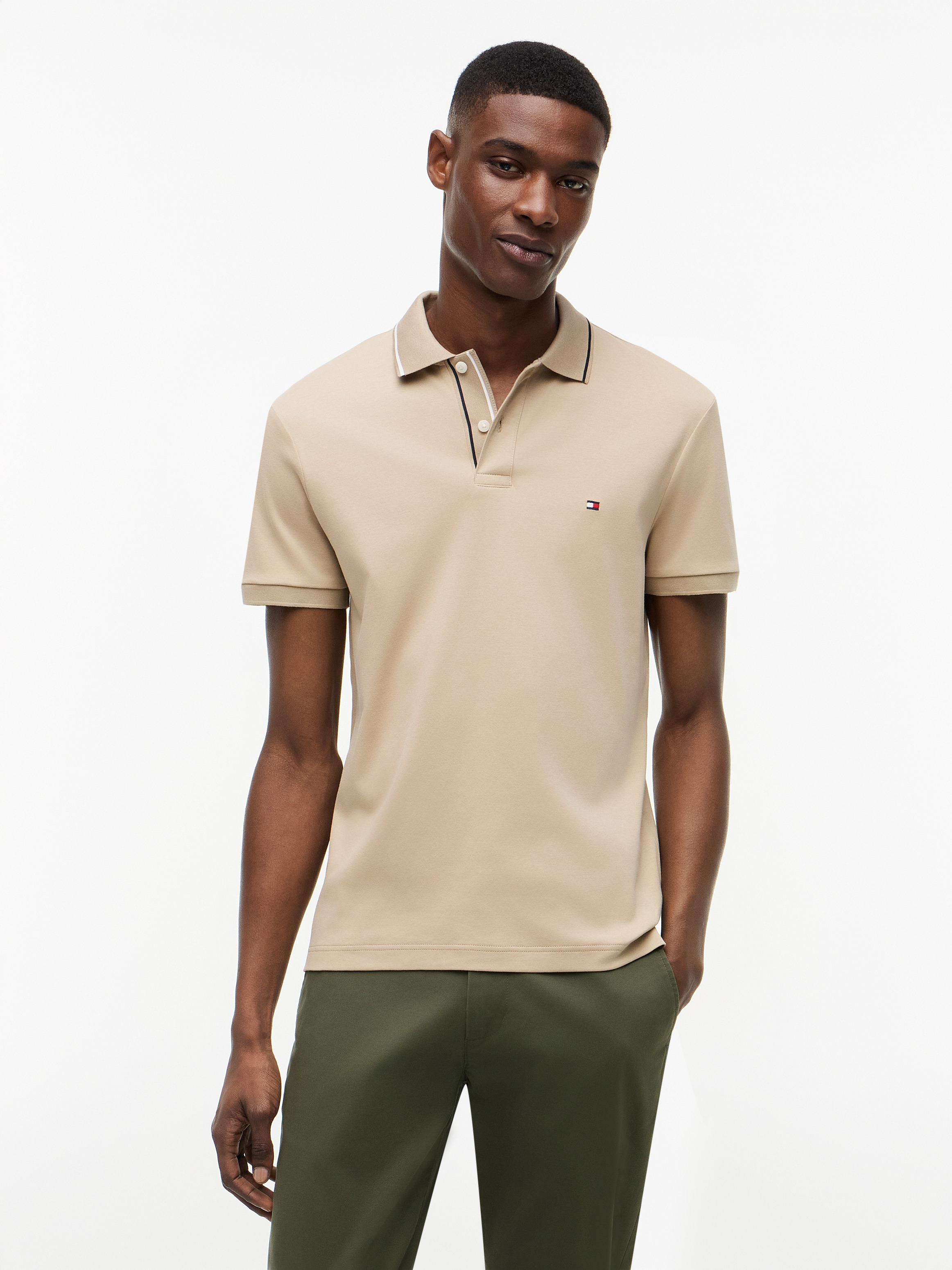 Slim Fit Fluid Cotton Polo Shirt