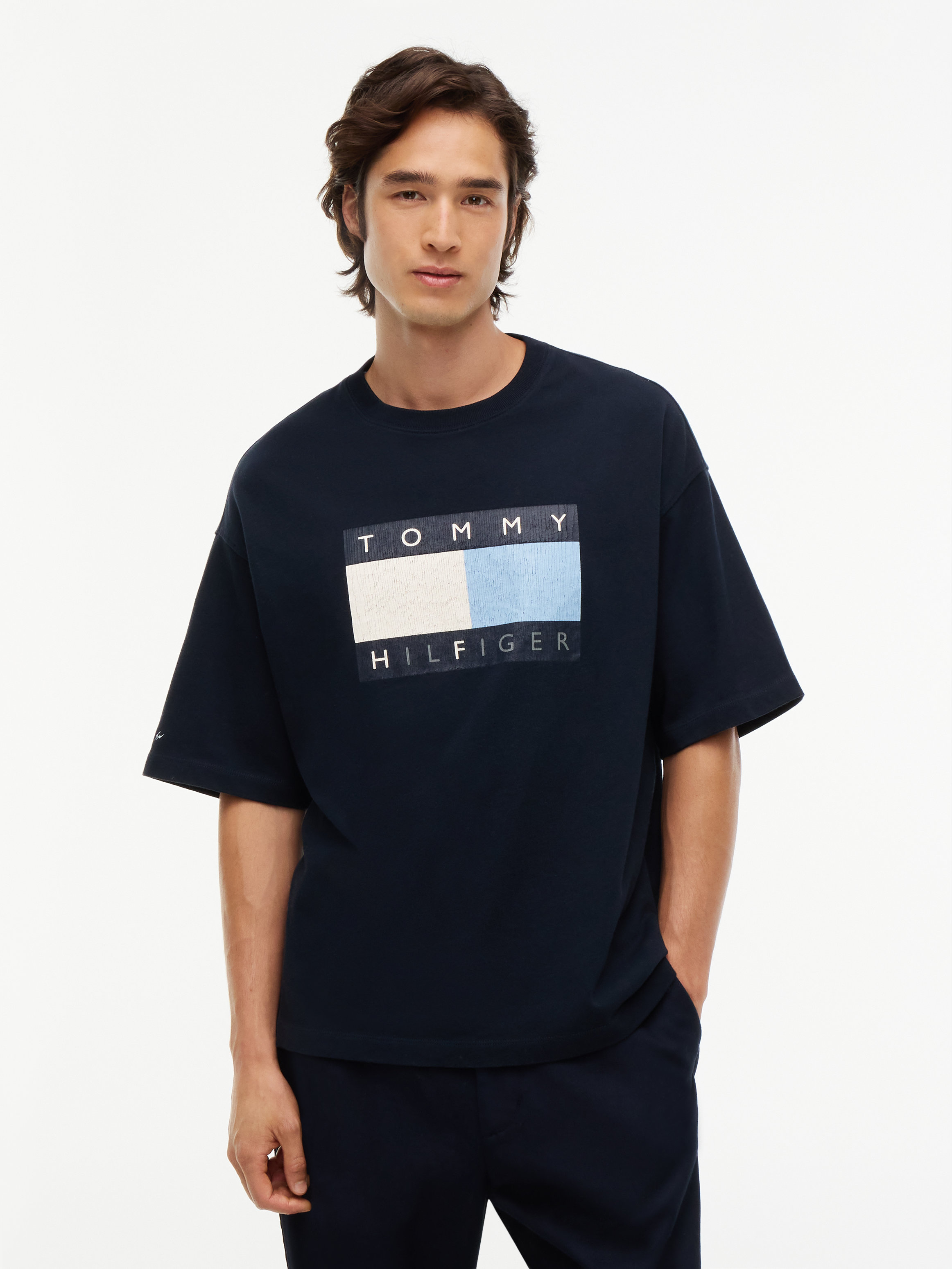 Tommy Hilfiger x FRGMT Relaxed Jersey T-Shirt — Navy Blue