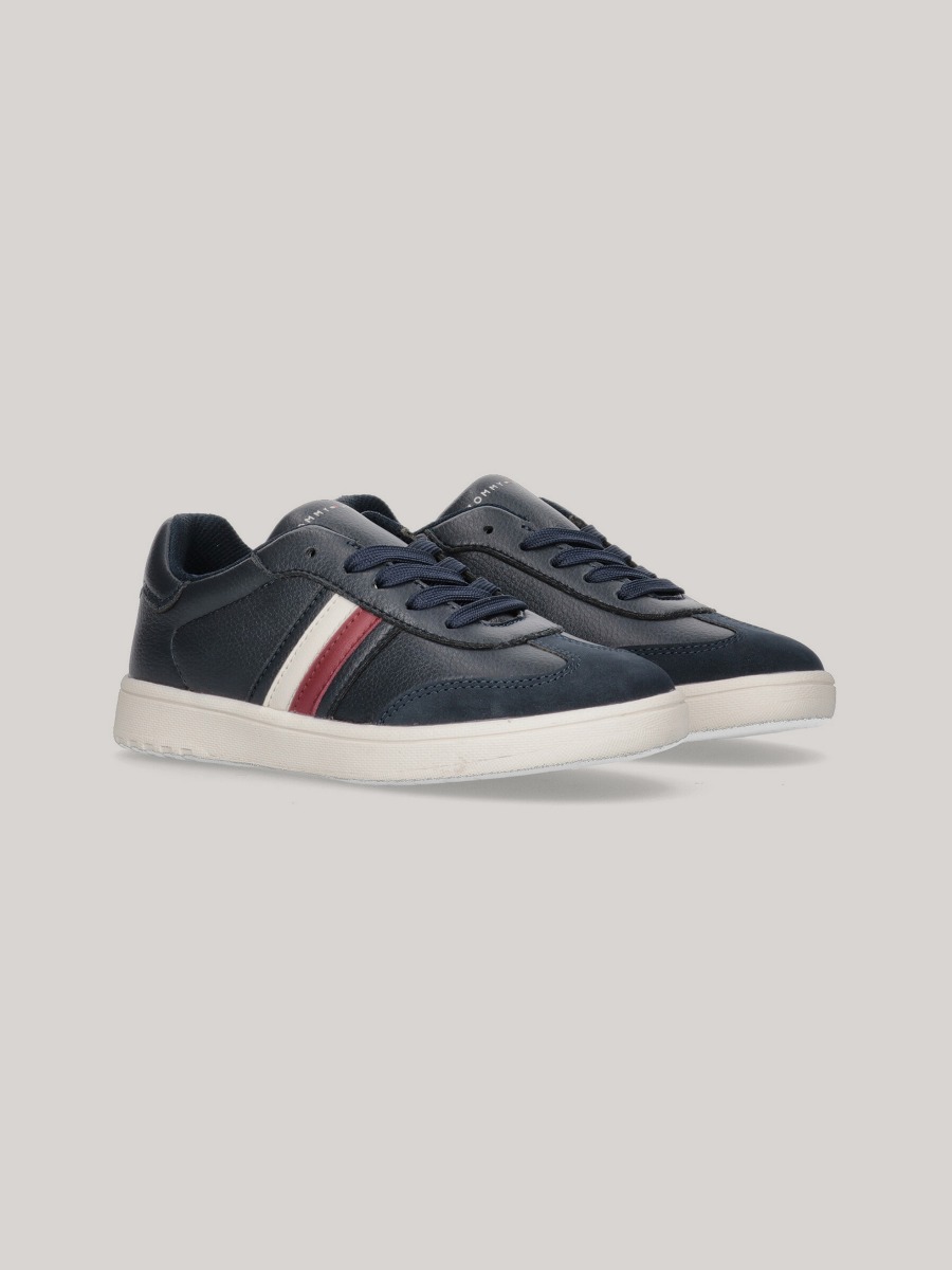 Striped Lace Up Sneakers