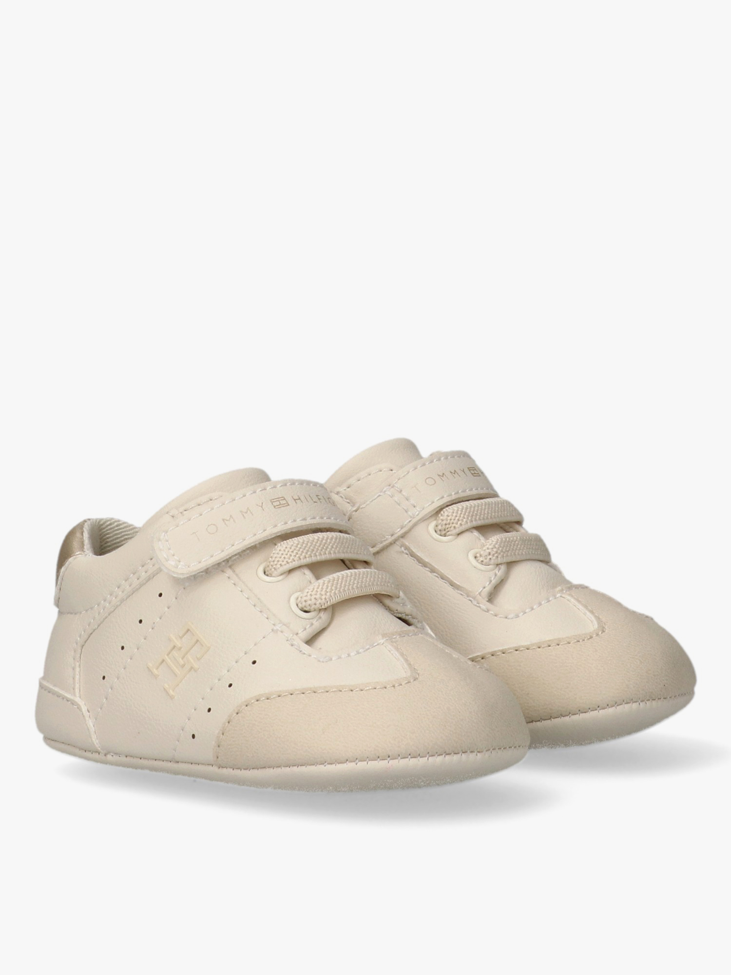 Baby White Pre-Walker Trainers — Cream