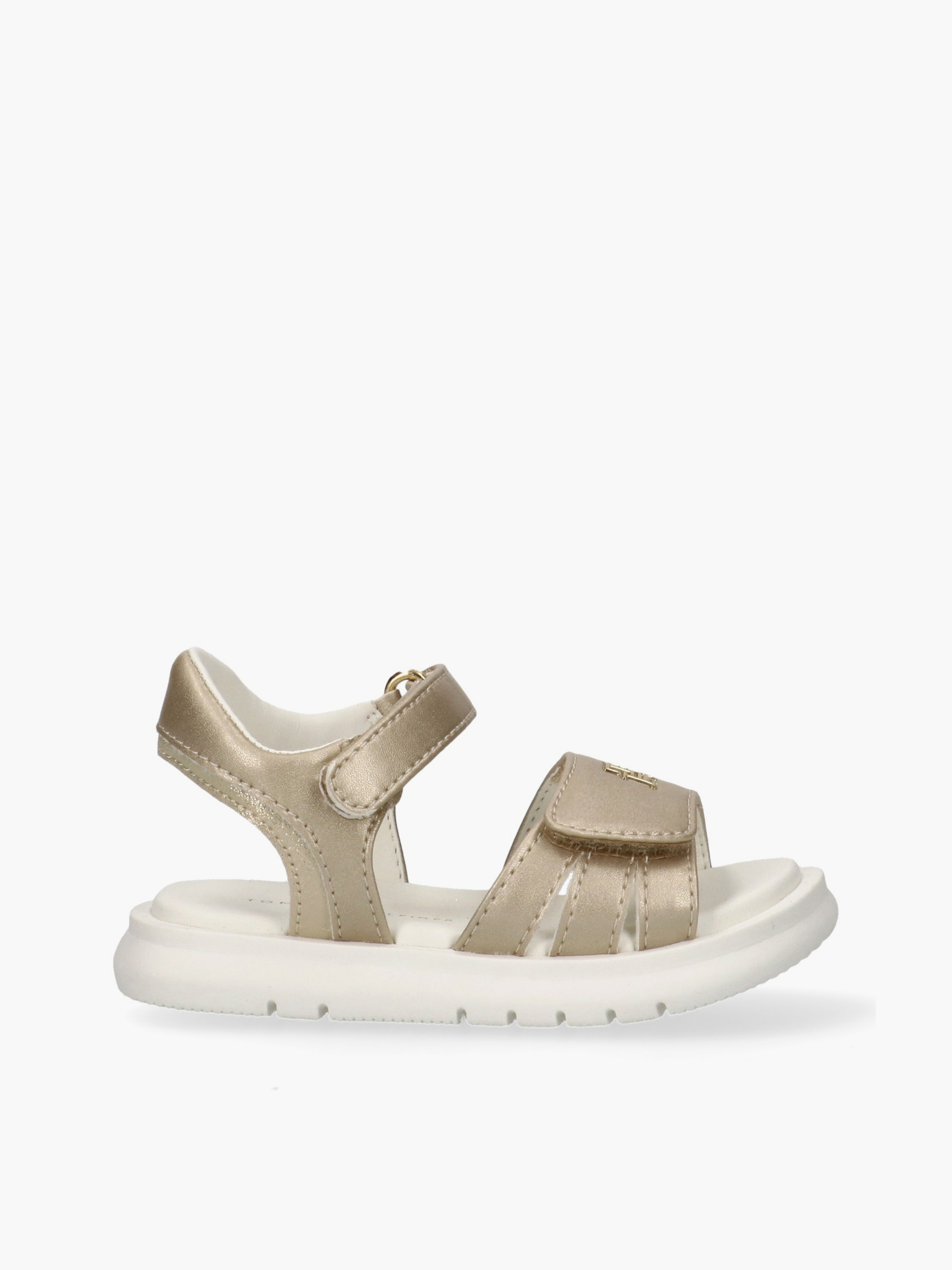 Girls Shimmer Sandals Olivia with Double Velcro — Gold