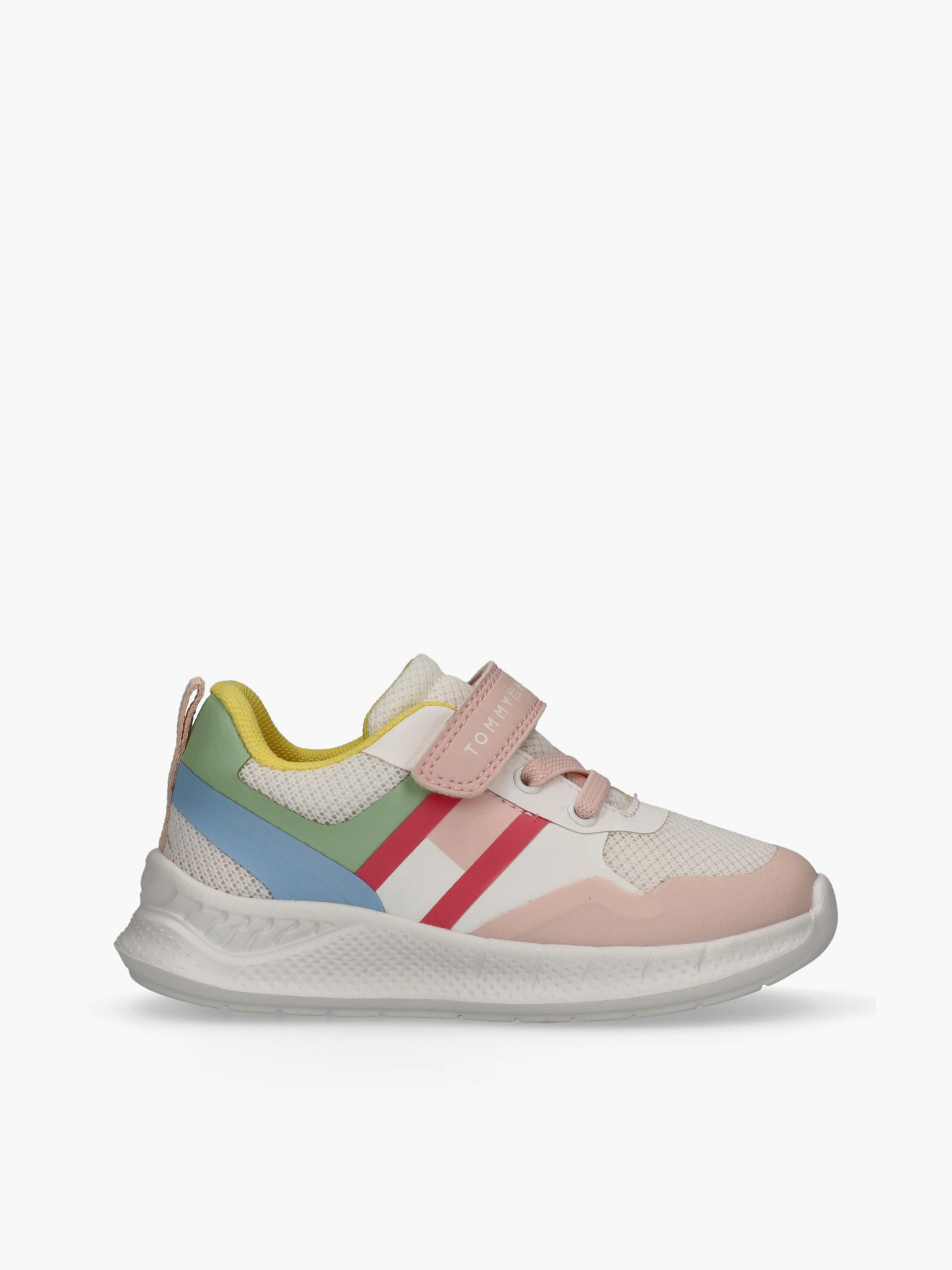 Girls Sporty Color Block Sneakers with Running Sole