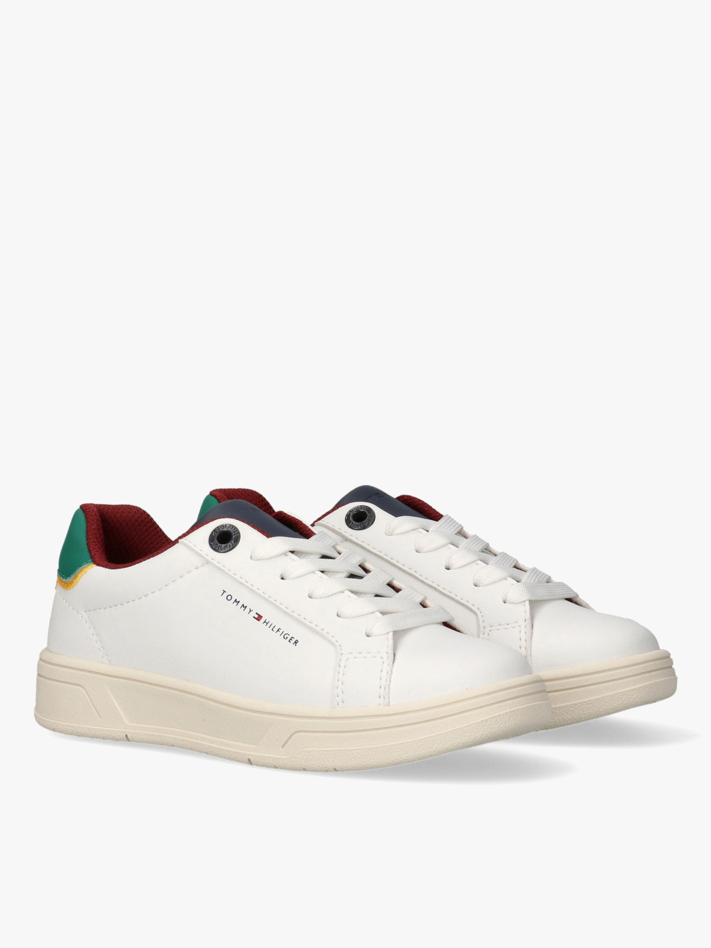 Kids' Classic Low-Top Lace-Up Sneakers — White