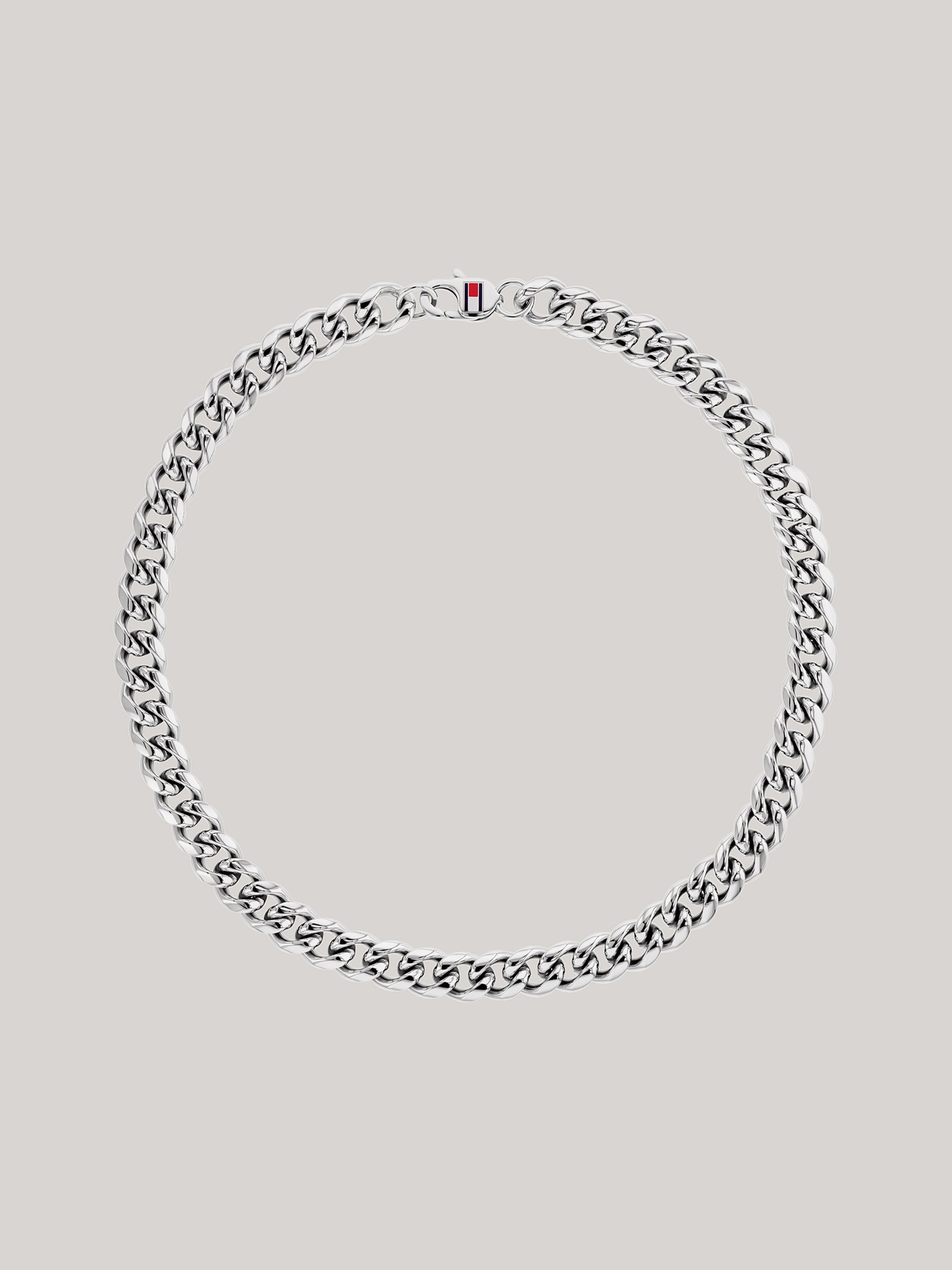 Silver-Tone Chunky Chain Link Necklace