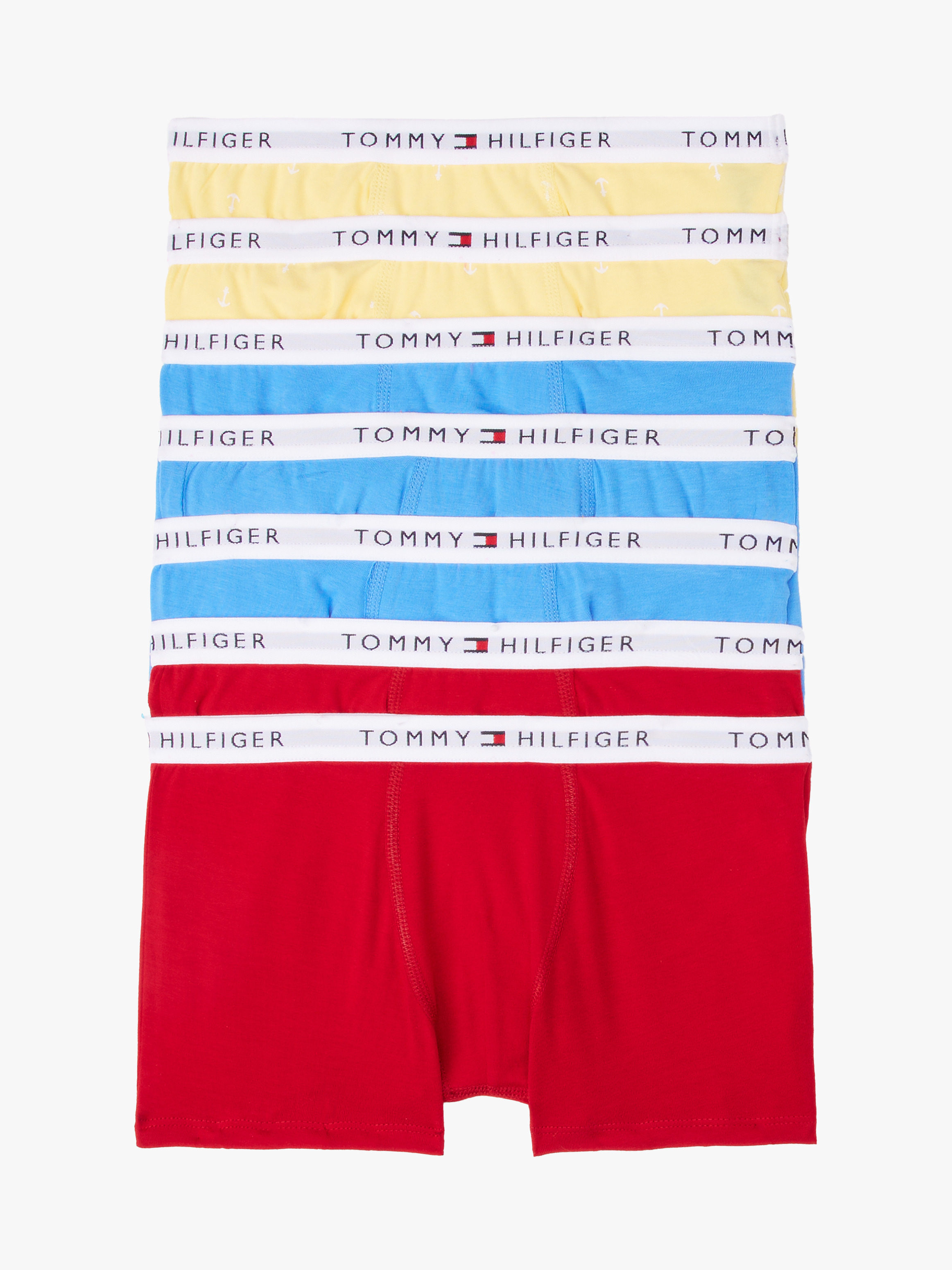 7-Pack Signature Print Logo Waistband Trunks