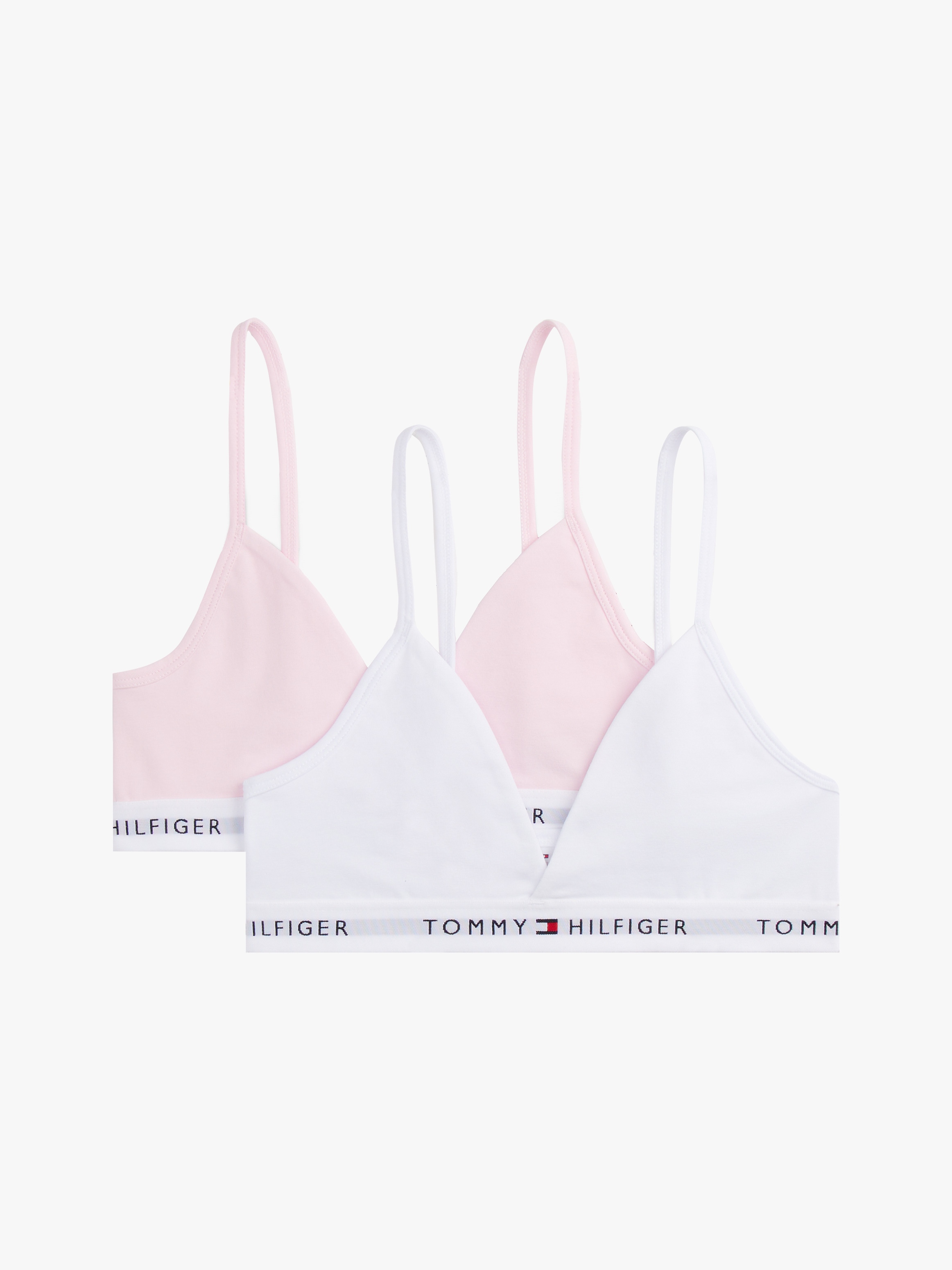2-Pack Signature Unpadded Triangle Bralette — Multi