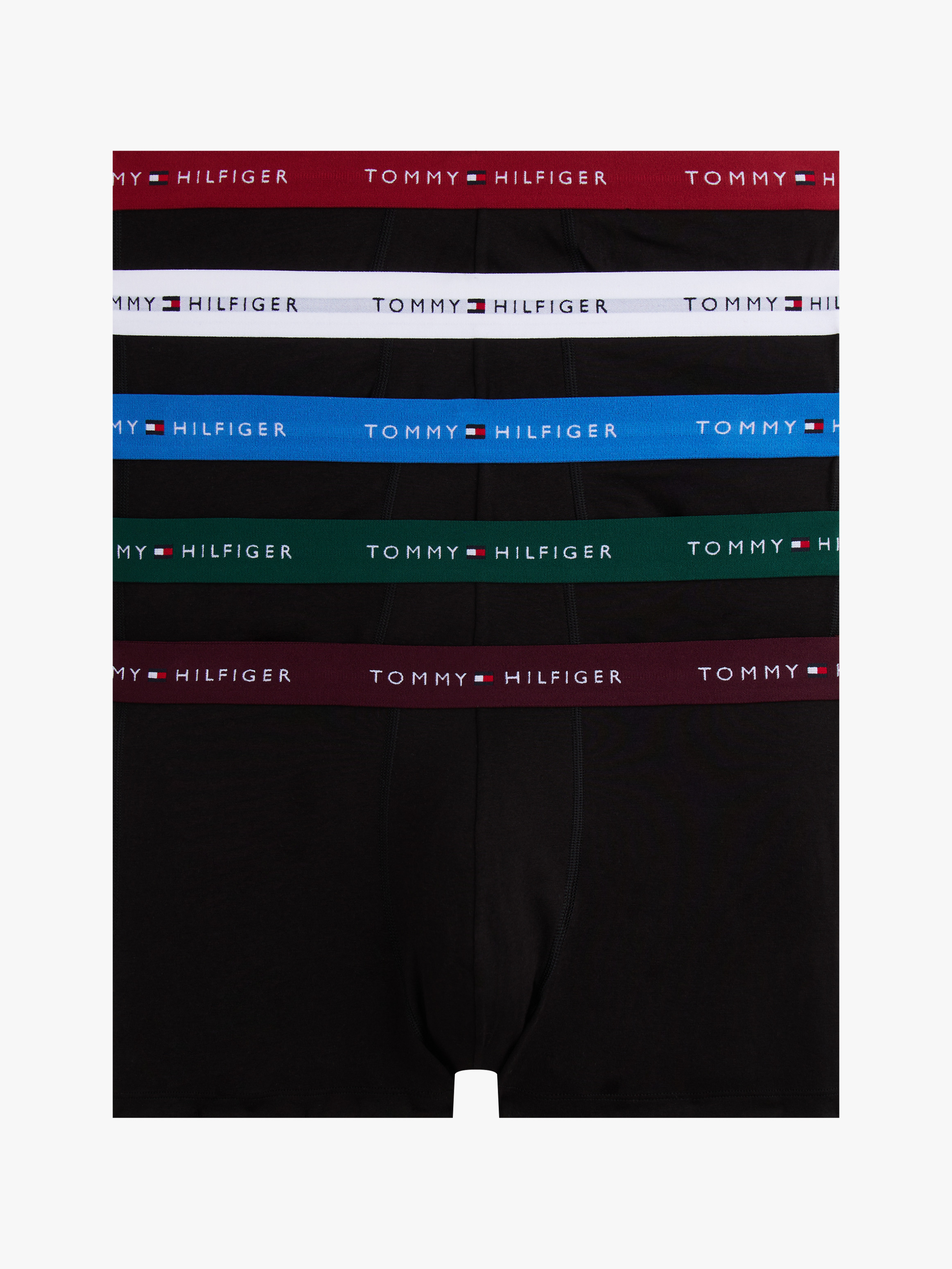5-Pack Signature Repeat Logo Waistband Trunks