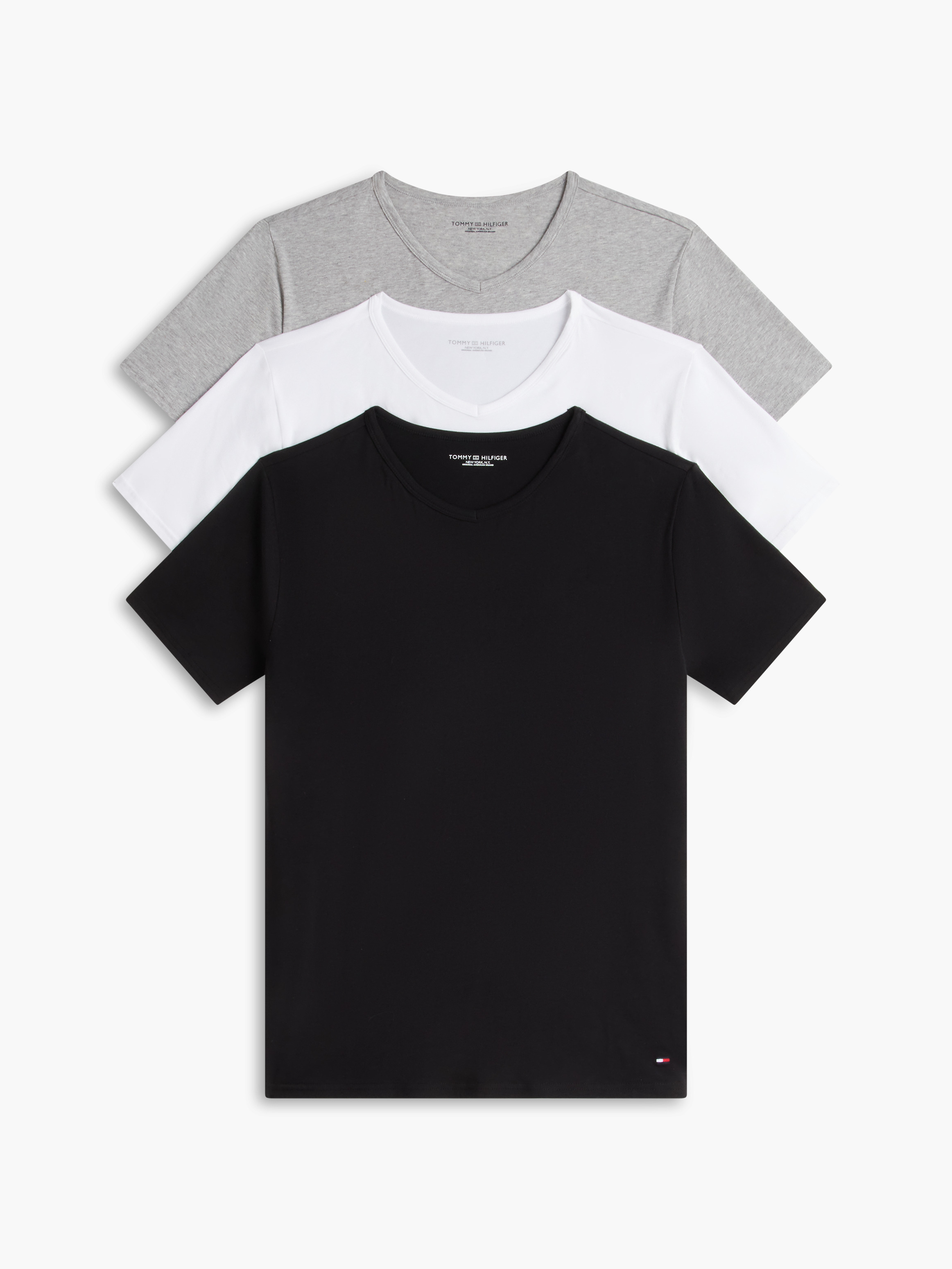 3 Pack V-Neck Cotton T-Shirts