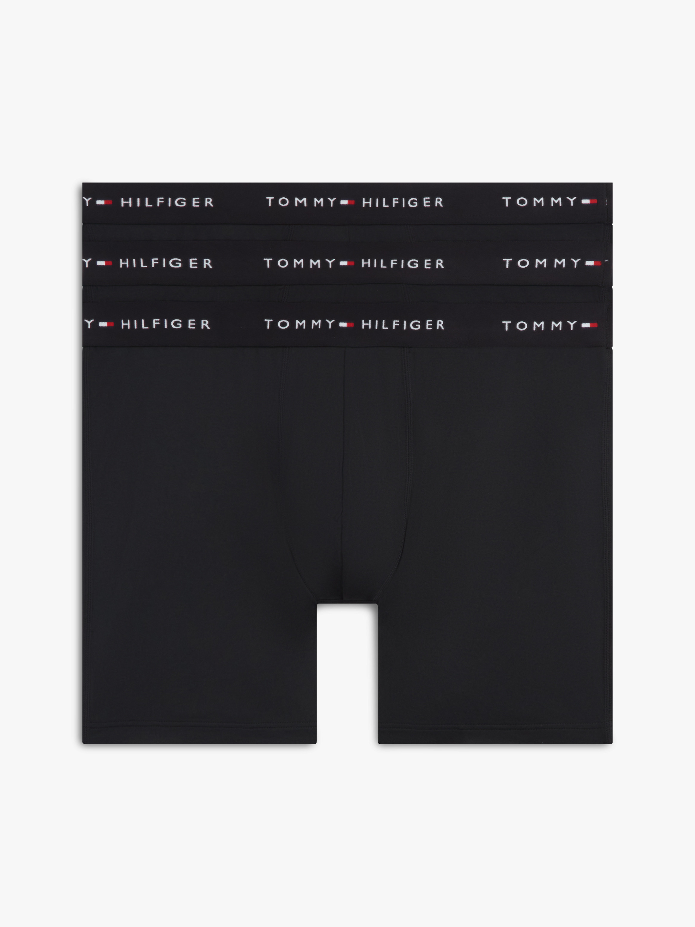 3-Pack Signature Microfibre Long Boxer Briefs — Black