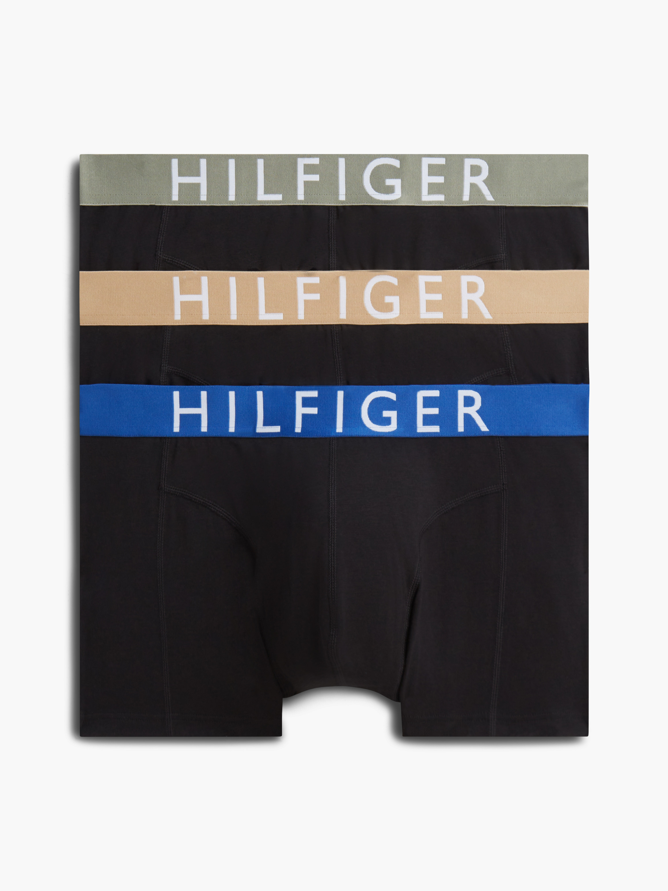 3-Pack Logo Waistband Trunks — Multi