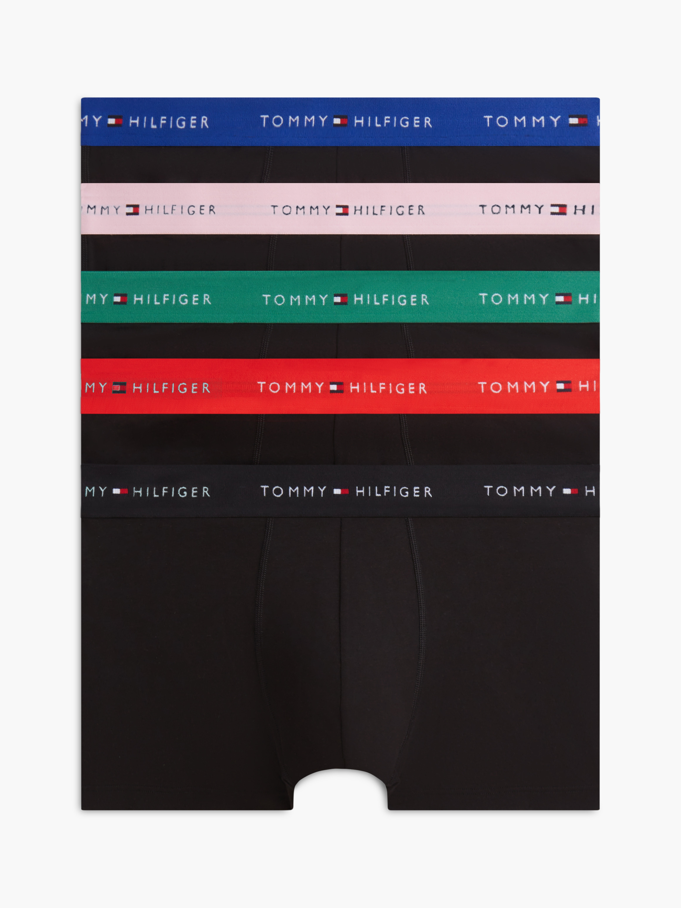 5-Pack Signature Logo Waistband Trunks — Multi