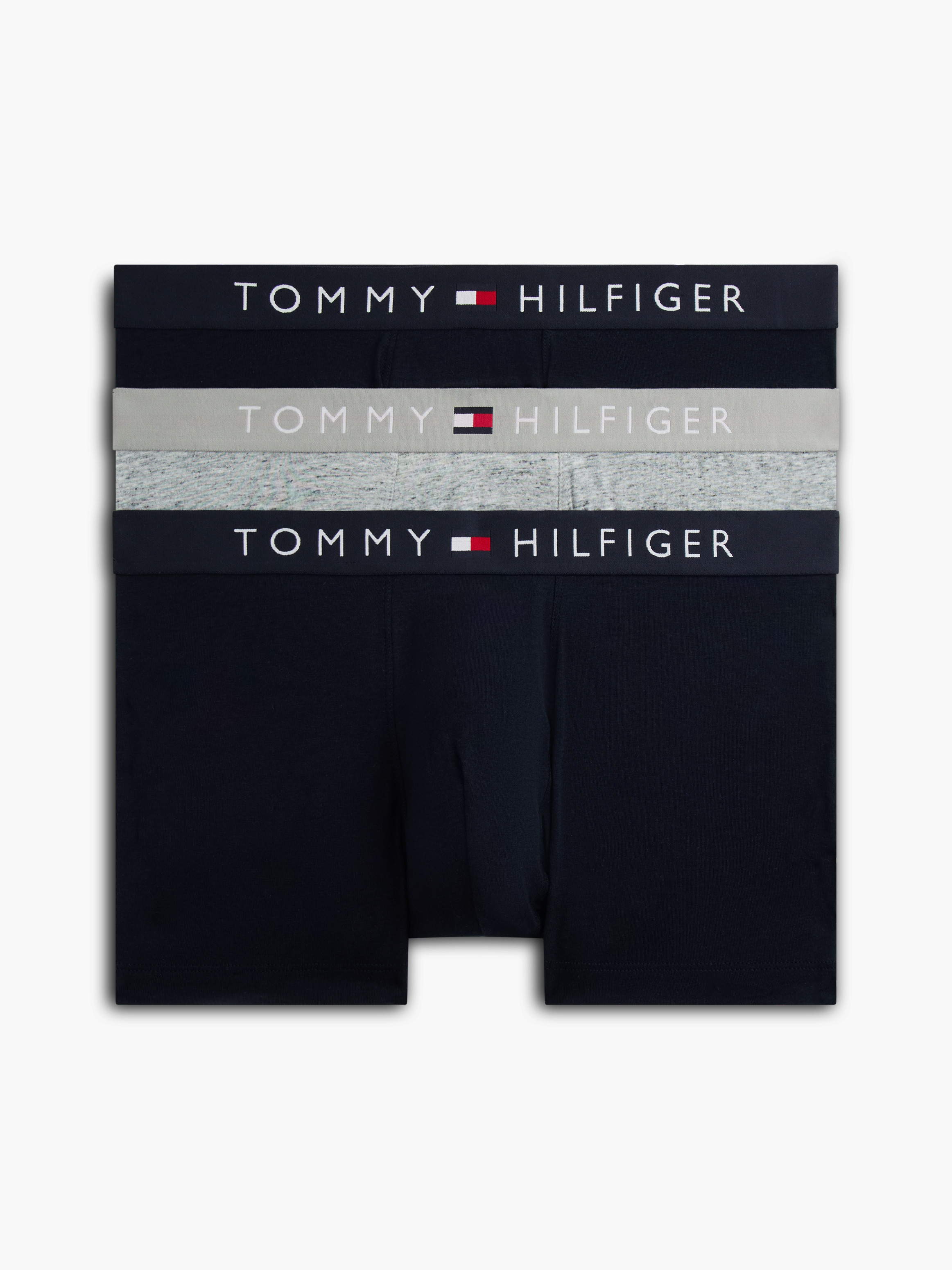 3-Pack TH Original Logo Waistband Trunks — Blue