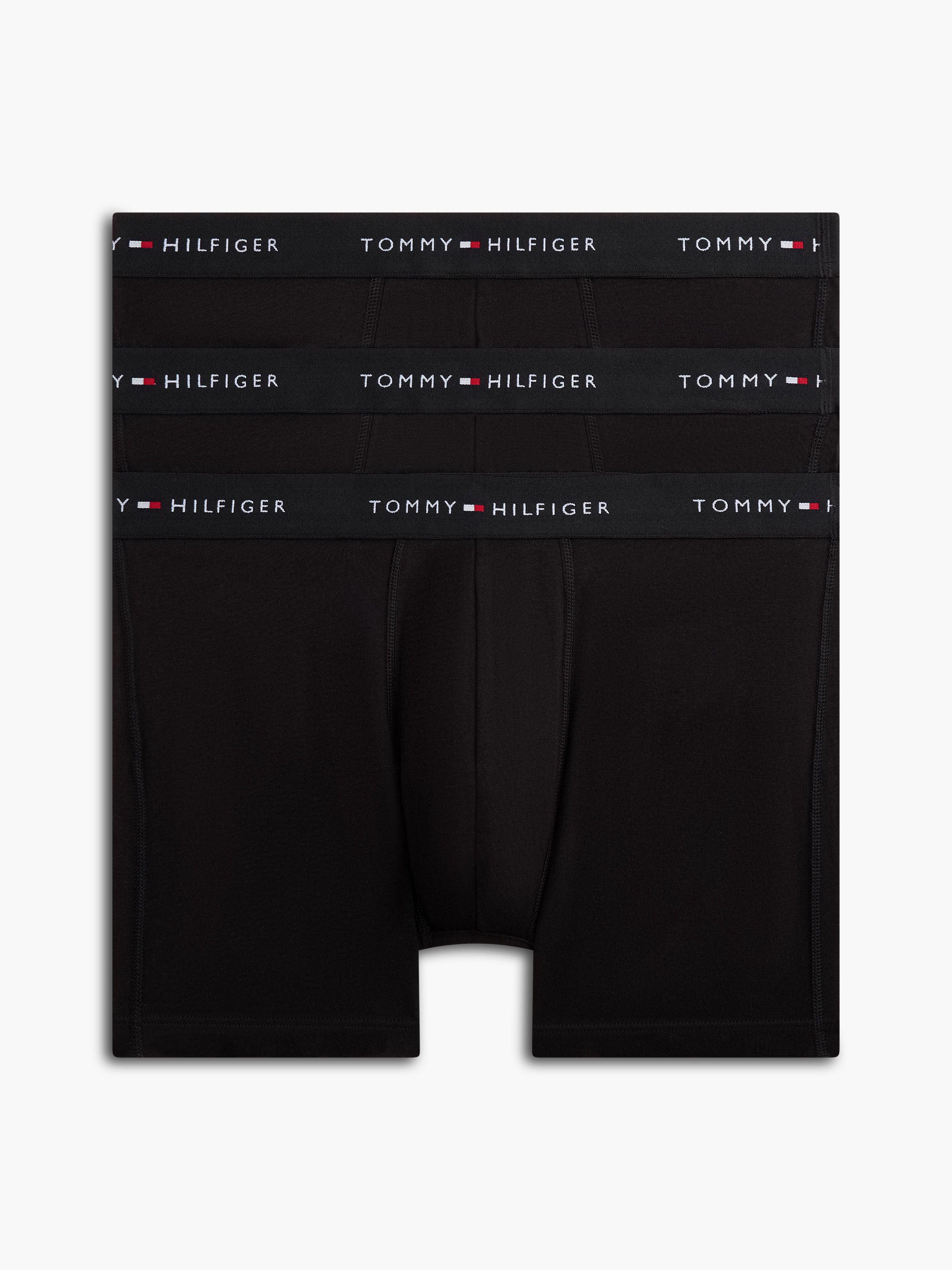 3-Pack Signature Repeat Logo Boxer Briefs — BLACK