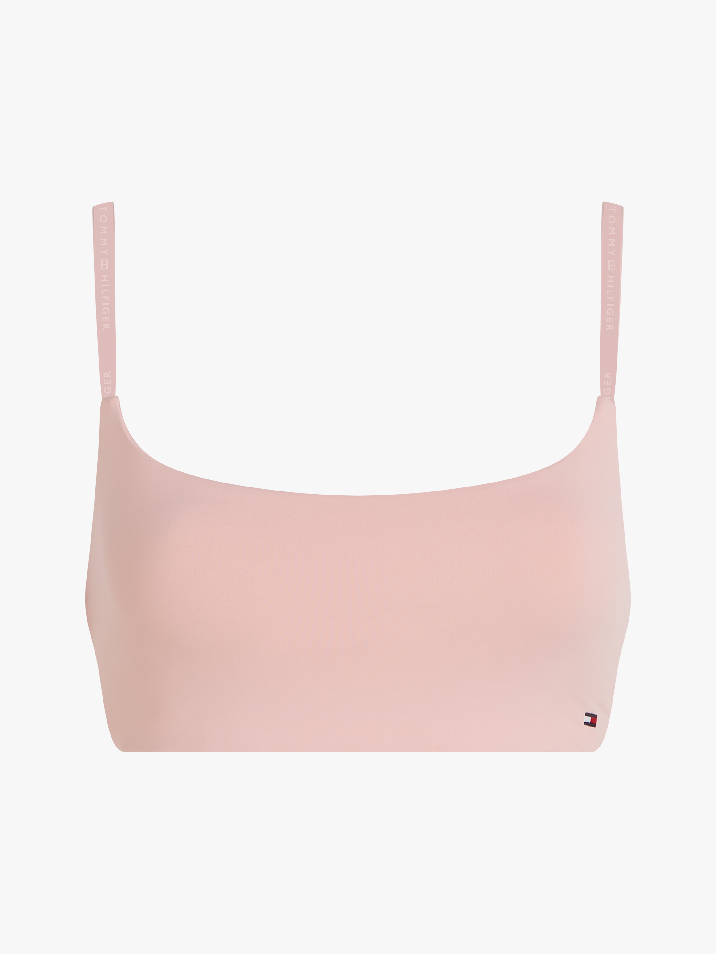 Essential Tonal Logo Unpadded Bralette — Pink