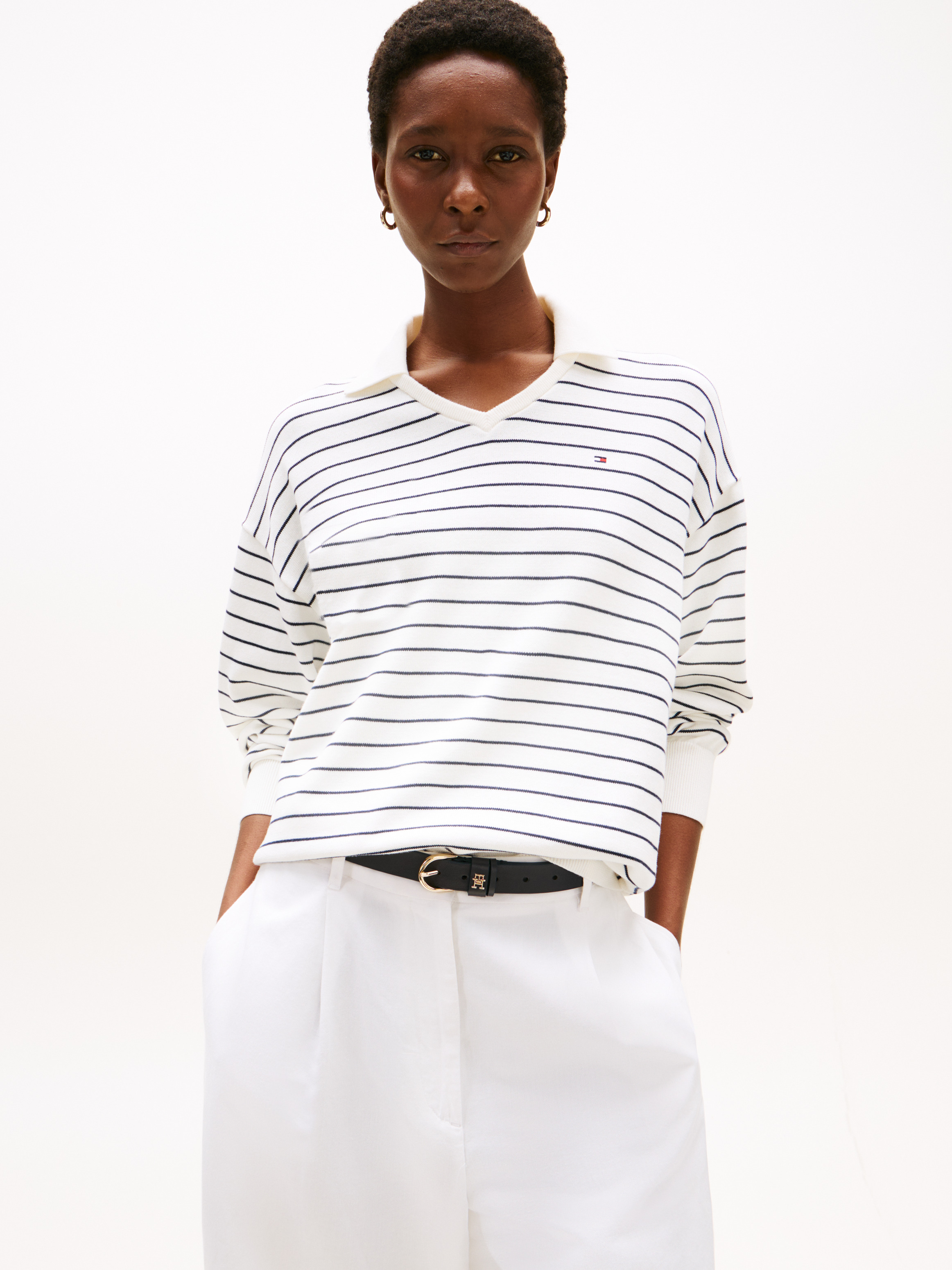 Jersey Polo Jumper