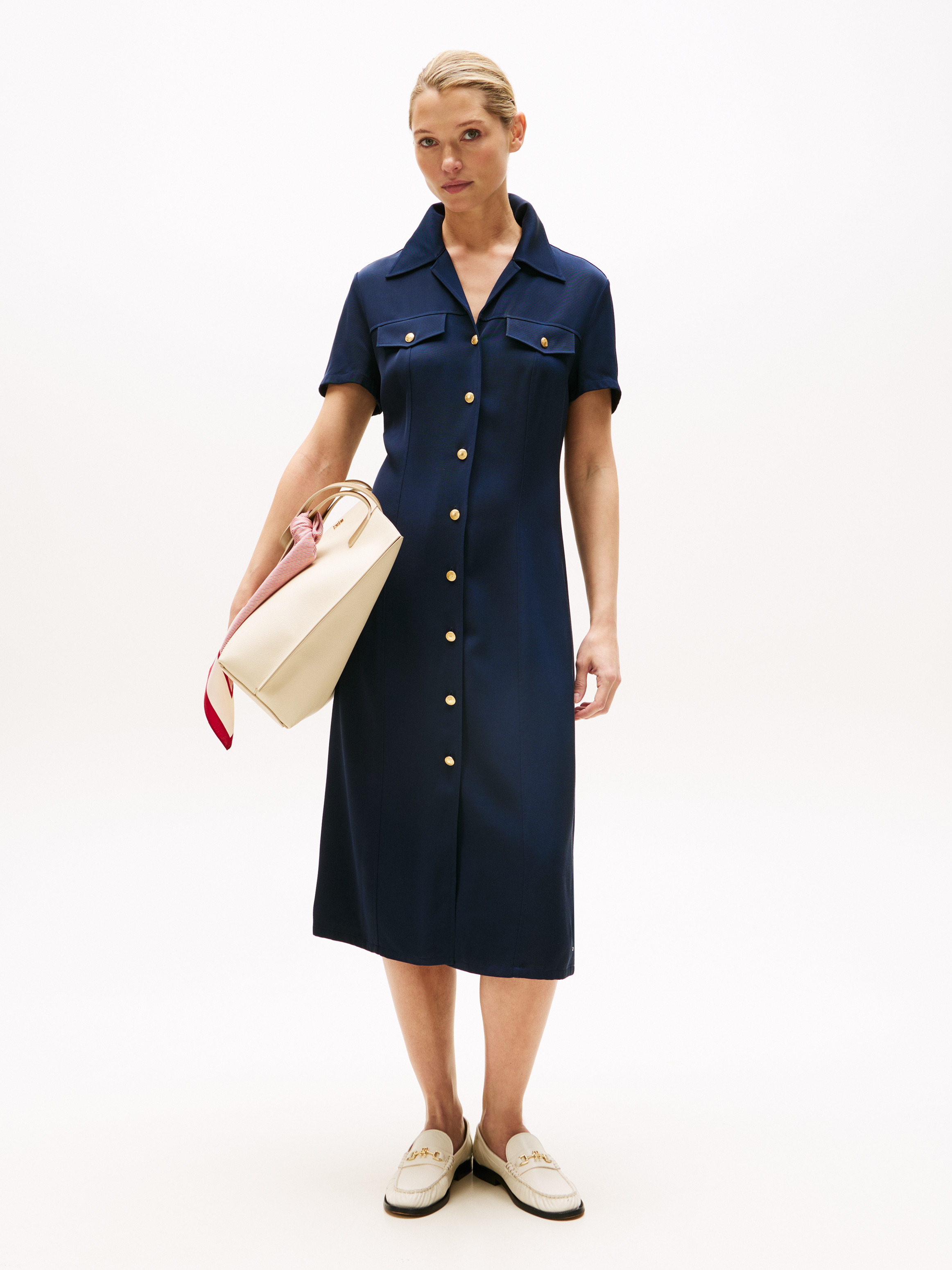Short Sleeve Shirt Dress