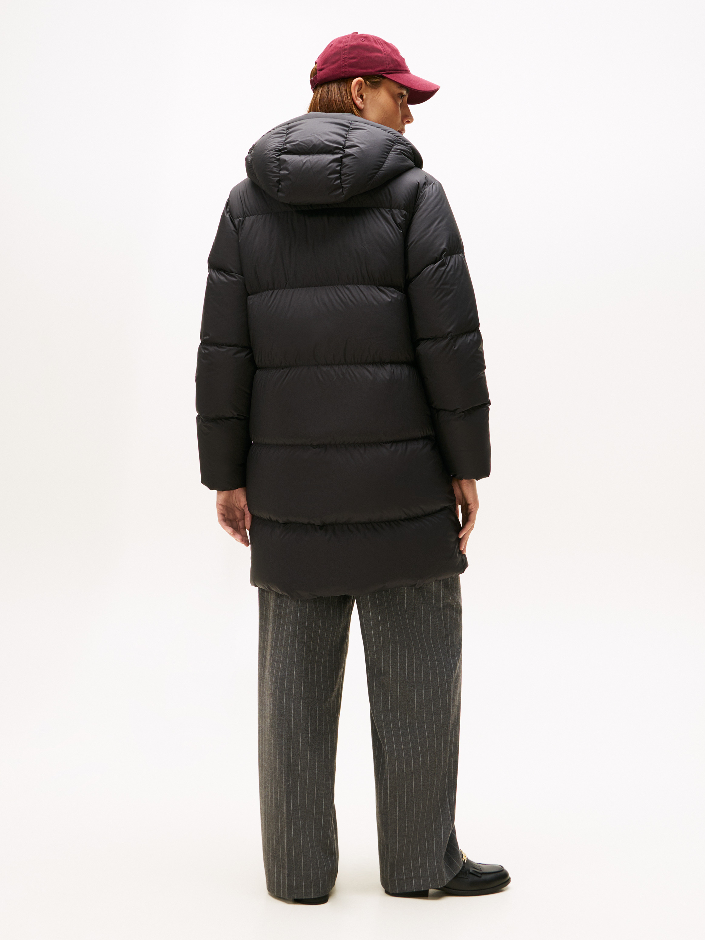Water Repellent Down Hooded Coat