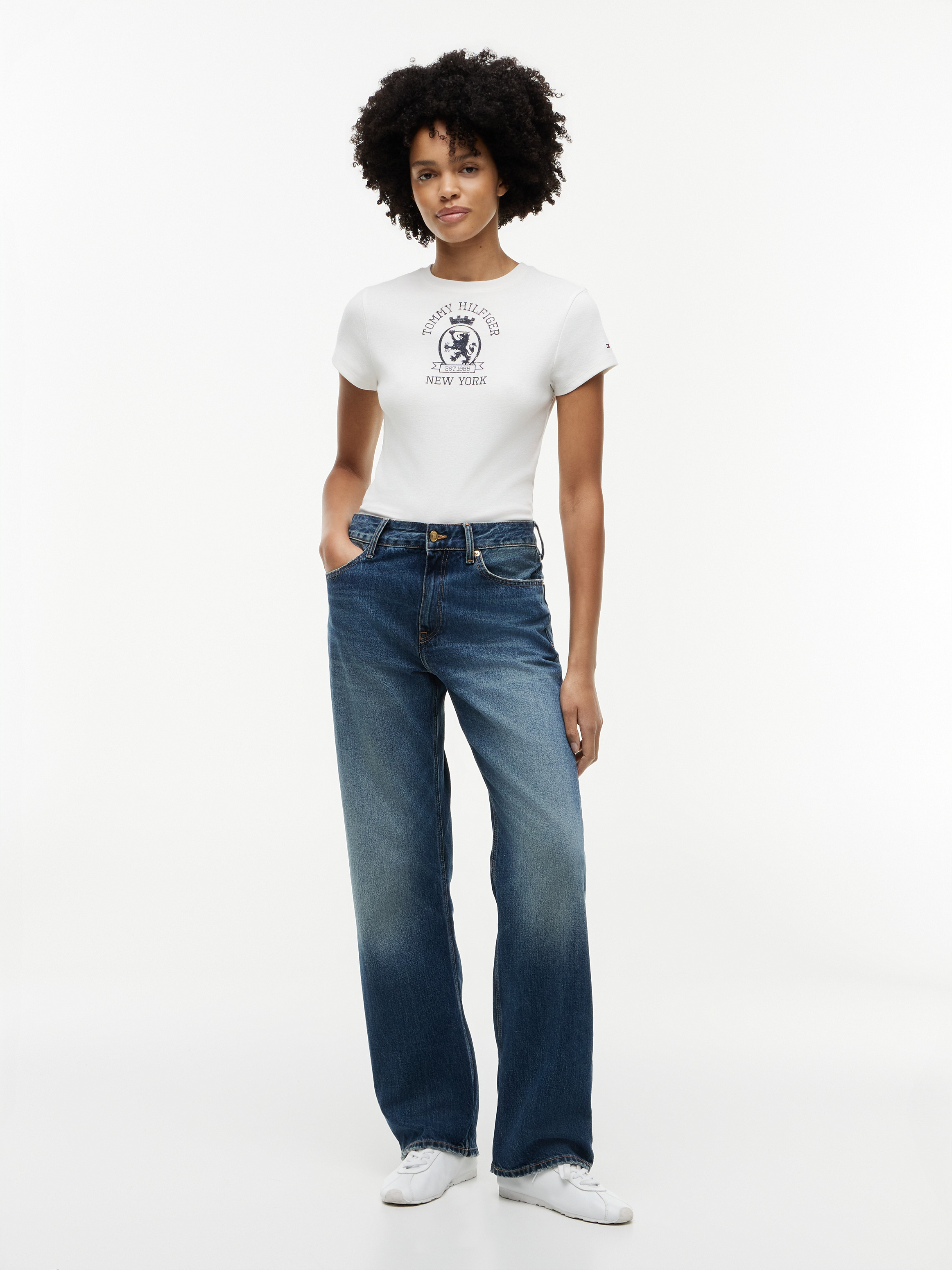 Washed Crest Slim T-Shirt