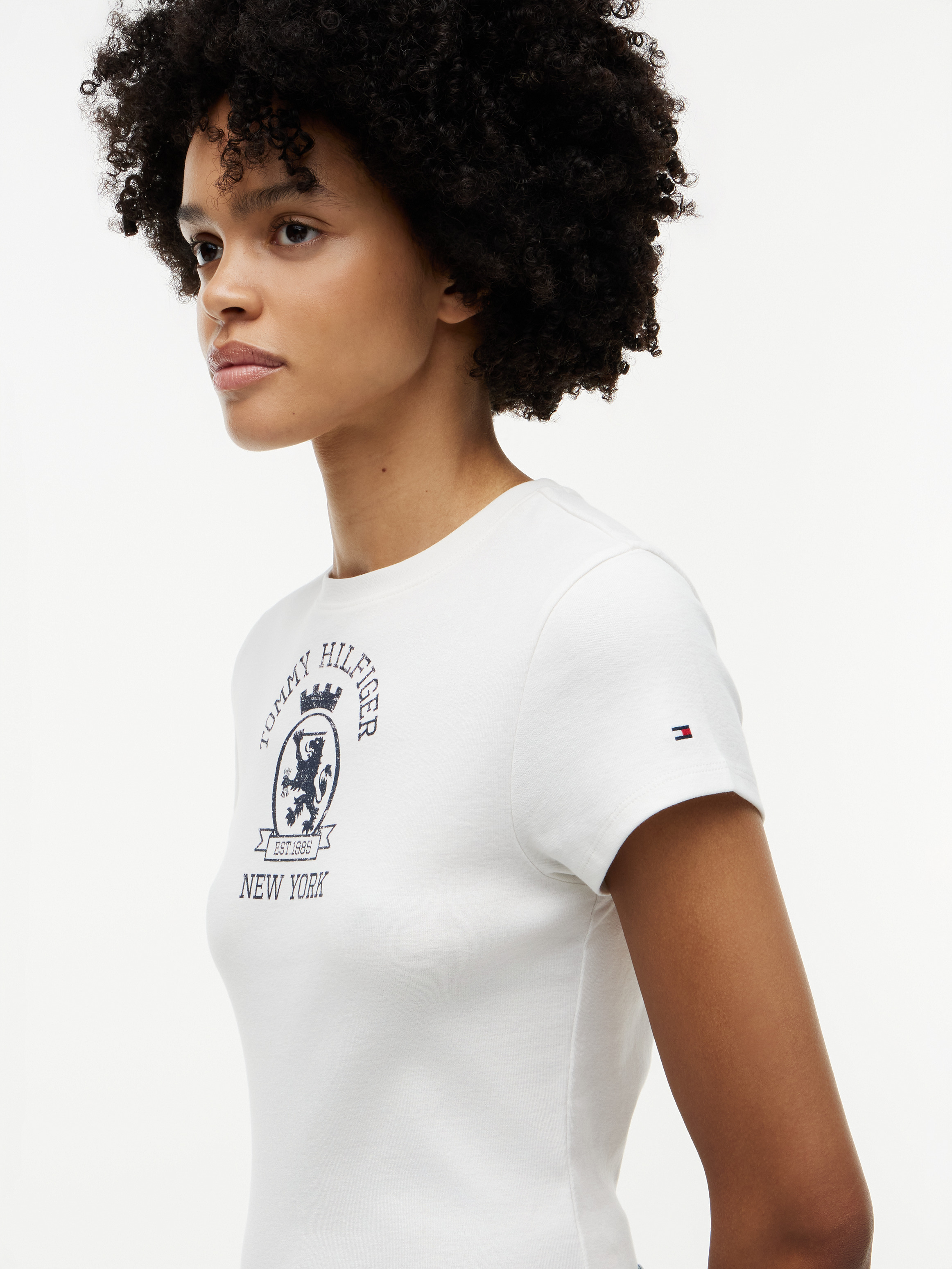 Washed Crest Slim T-Shirt